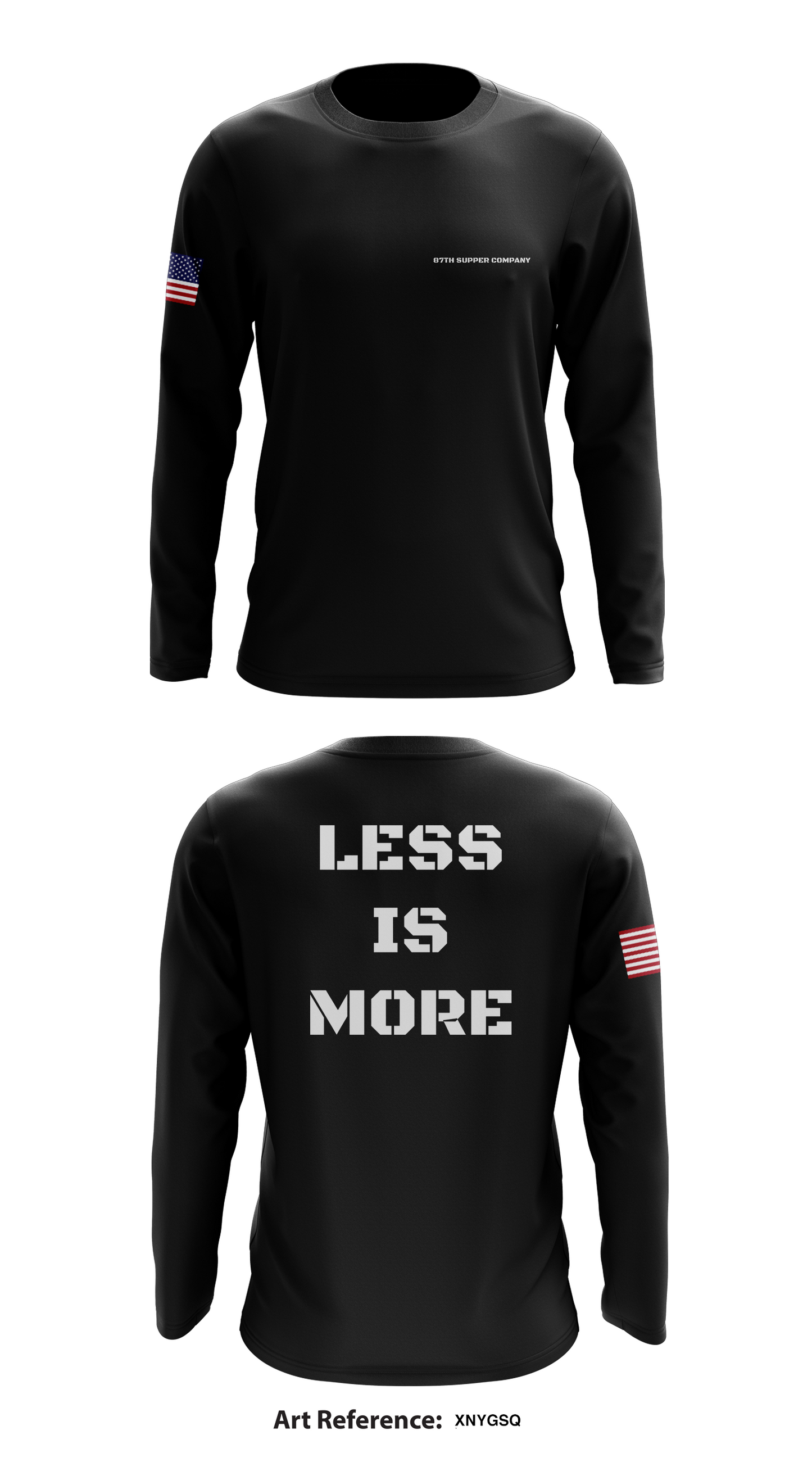 87th supper company Store 1 Core Men's LS Performance Tee - 9F4LWM