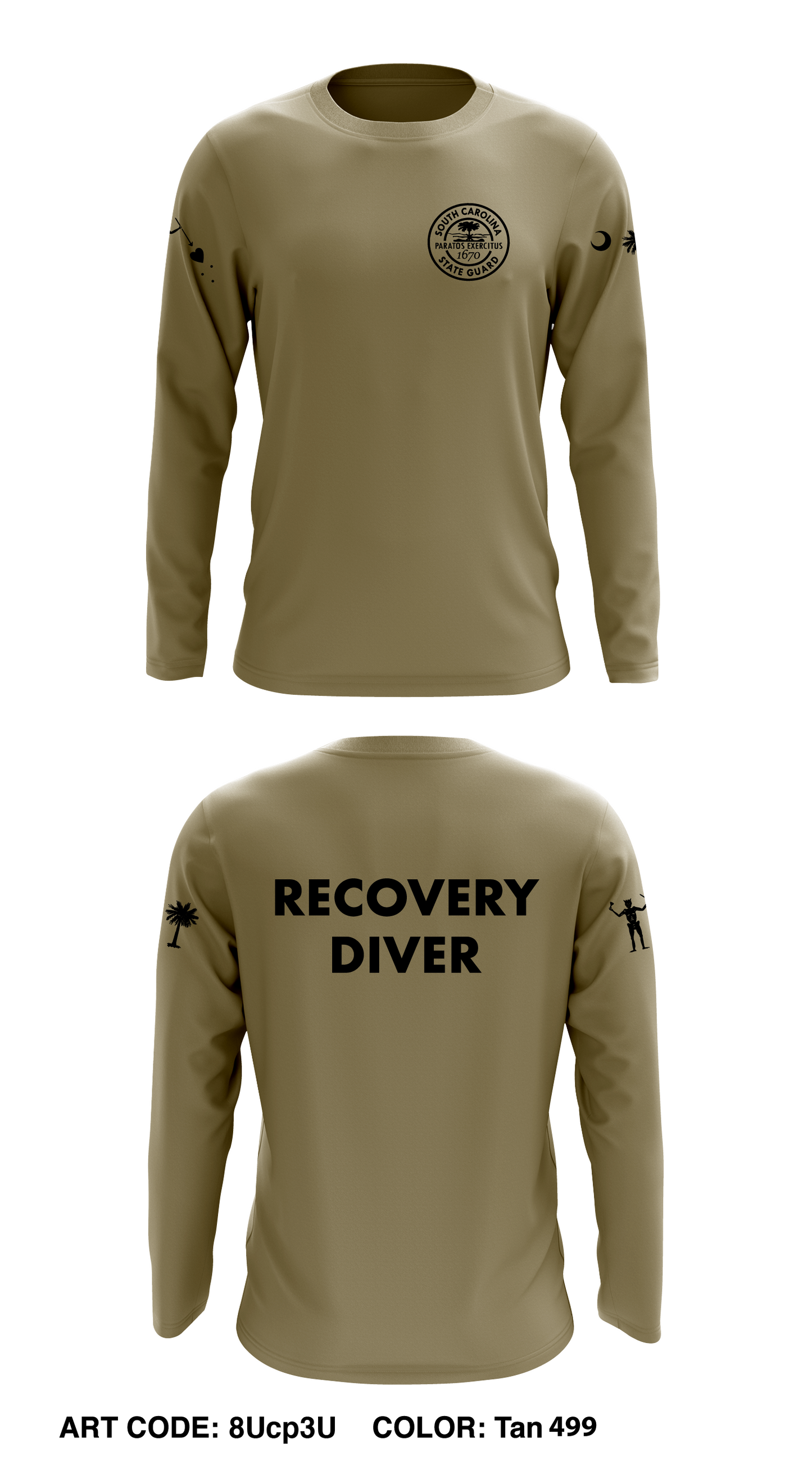 SCSG Dive Team Core Men's LS Performance Tee - 8Ucp3U