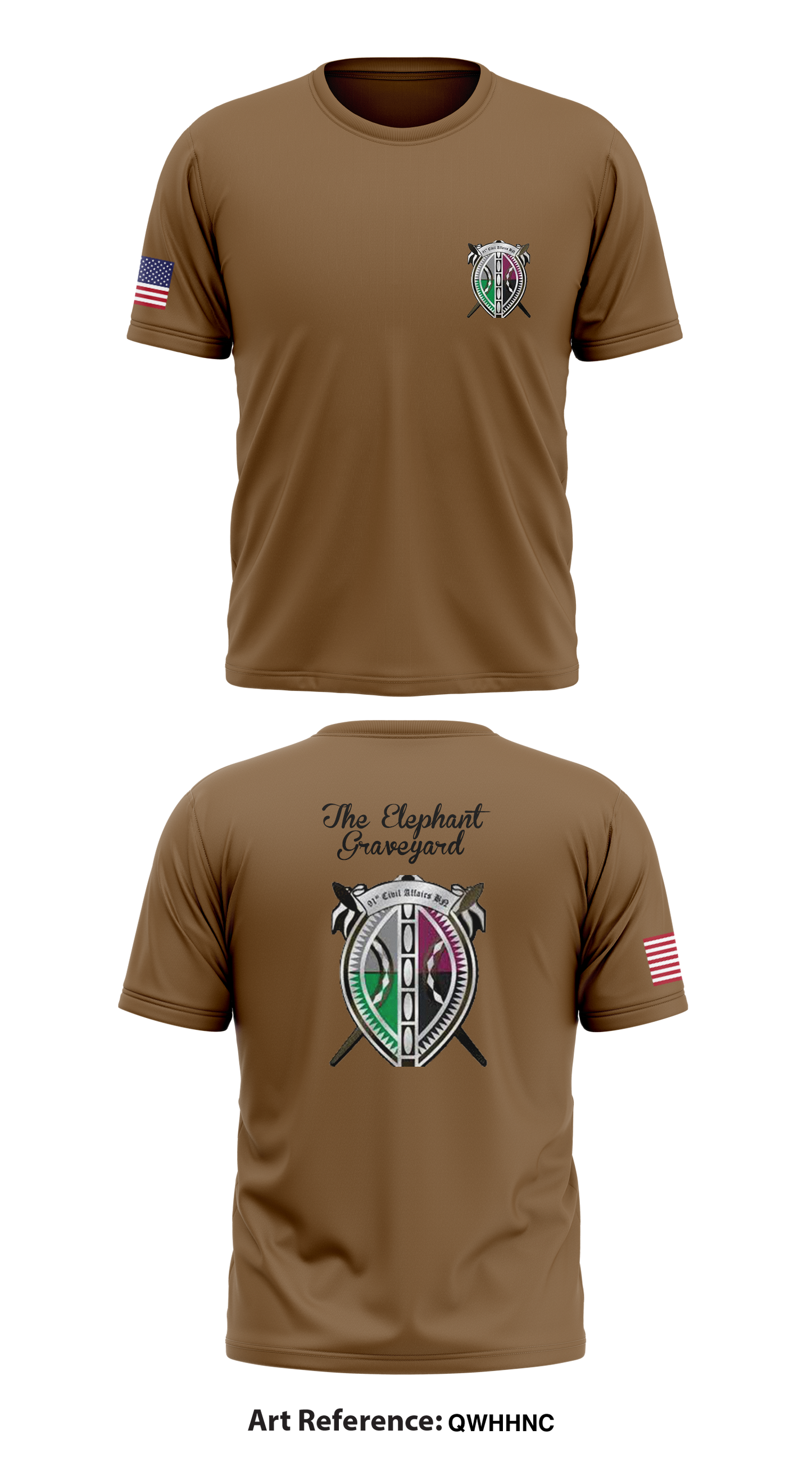 91st CA The Elephant Graveyard Store 1 Core Men's SS Performance Tee - QWhHNc