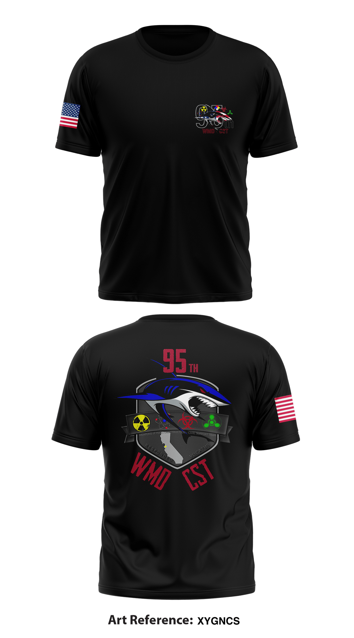 95th Weapons of Mass Destruction - Civil Support Team Core Men's SS Performance Tee - xYGnCS