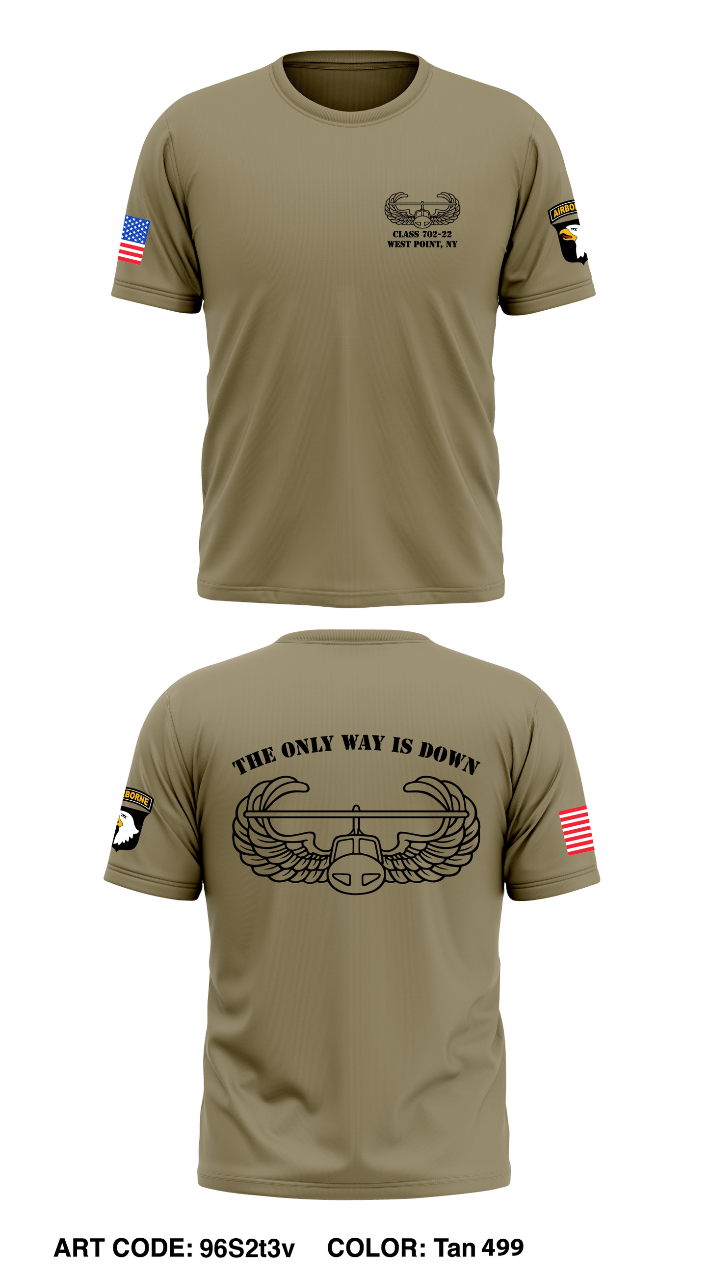 Air Assault Class 702-22 Core Men's SS Performance Tee - 96S2t3