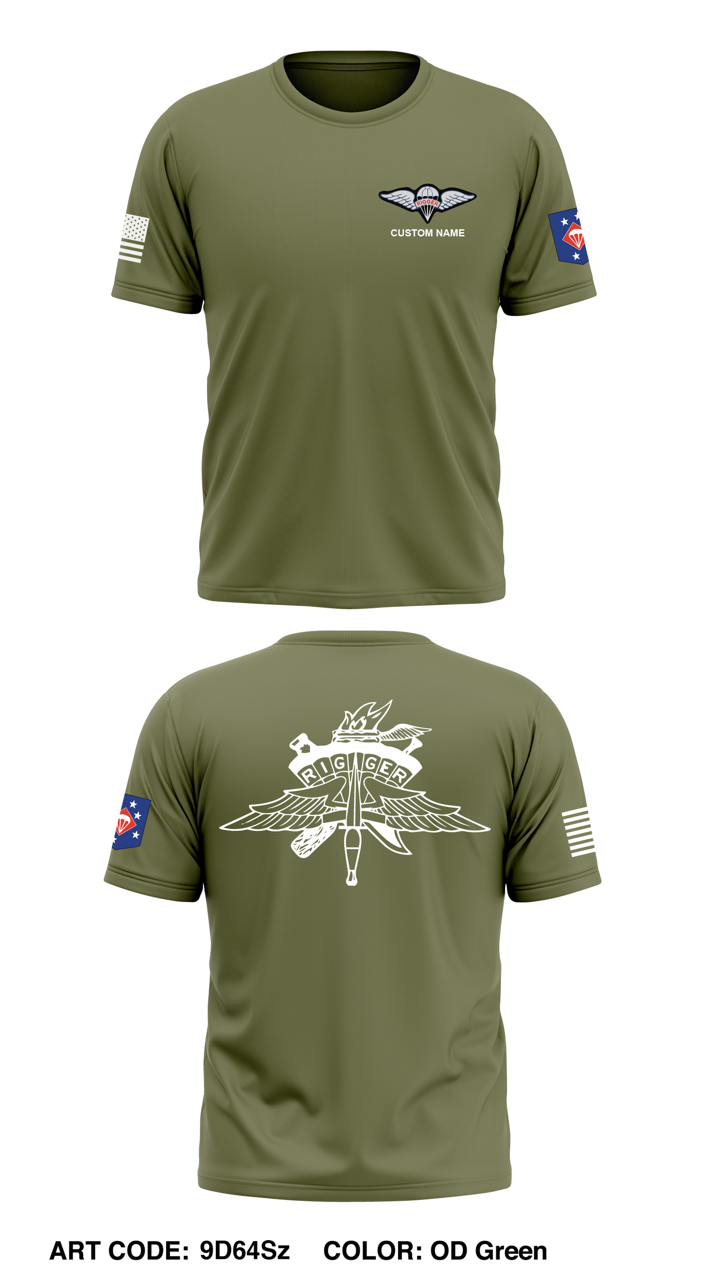 CUSTOM - 1st Aerial Delivery Store 1 Core Men's SS Performance Tee - 9D64Sz
