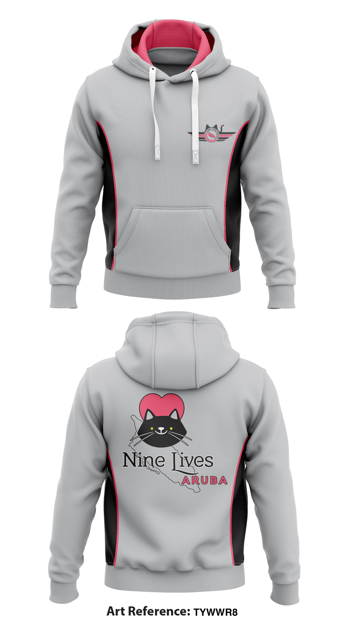 Nine Lives Aruba Store 1 Core Men's Hooded Performance Sweatshirt - TYwWr8