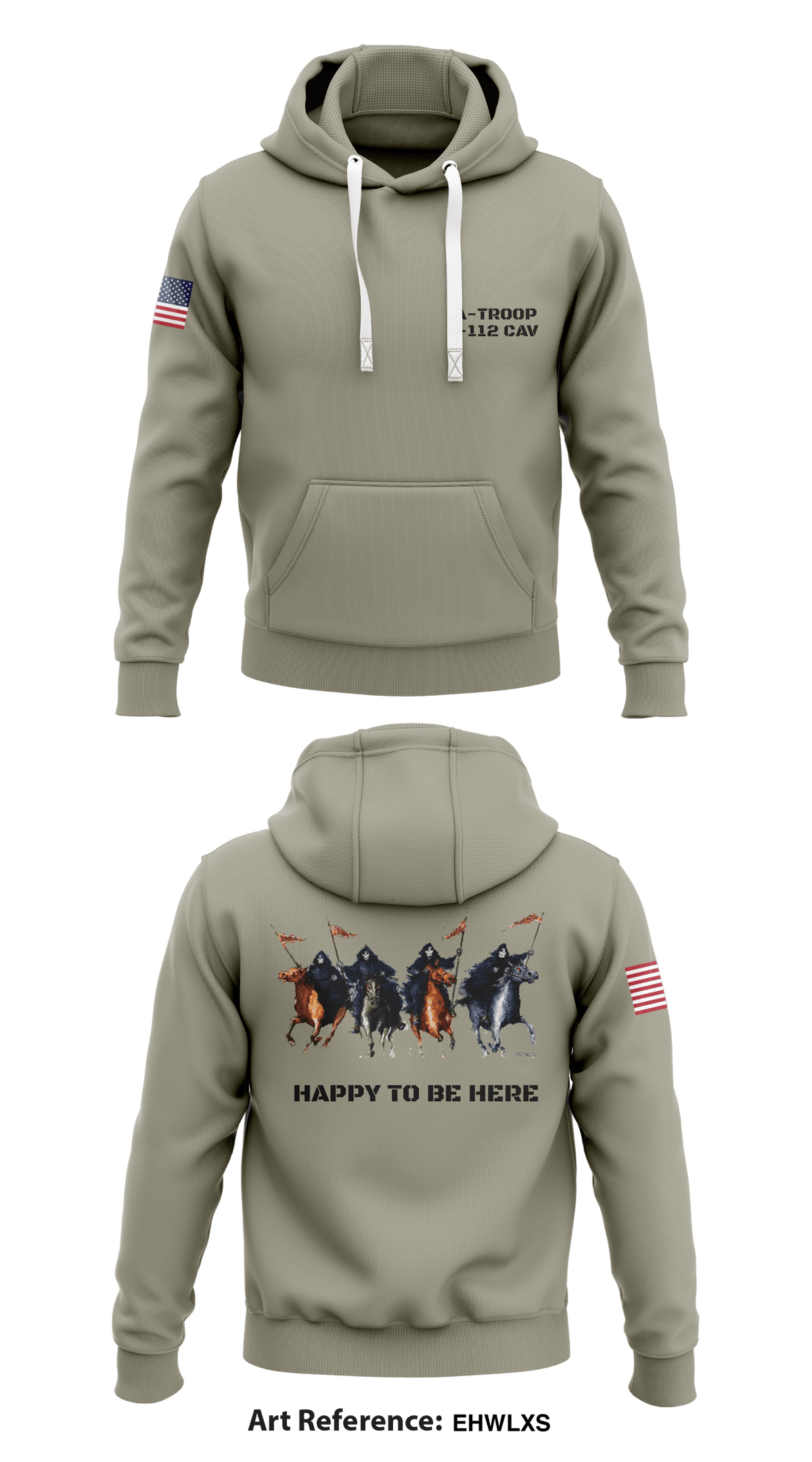 A-TROOP 1-112 CAV Store 1 Core Men's Hooded Performance Sweatshirt - eHWLxs