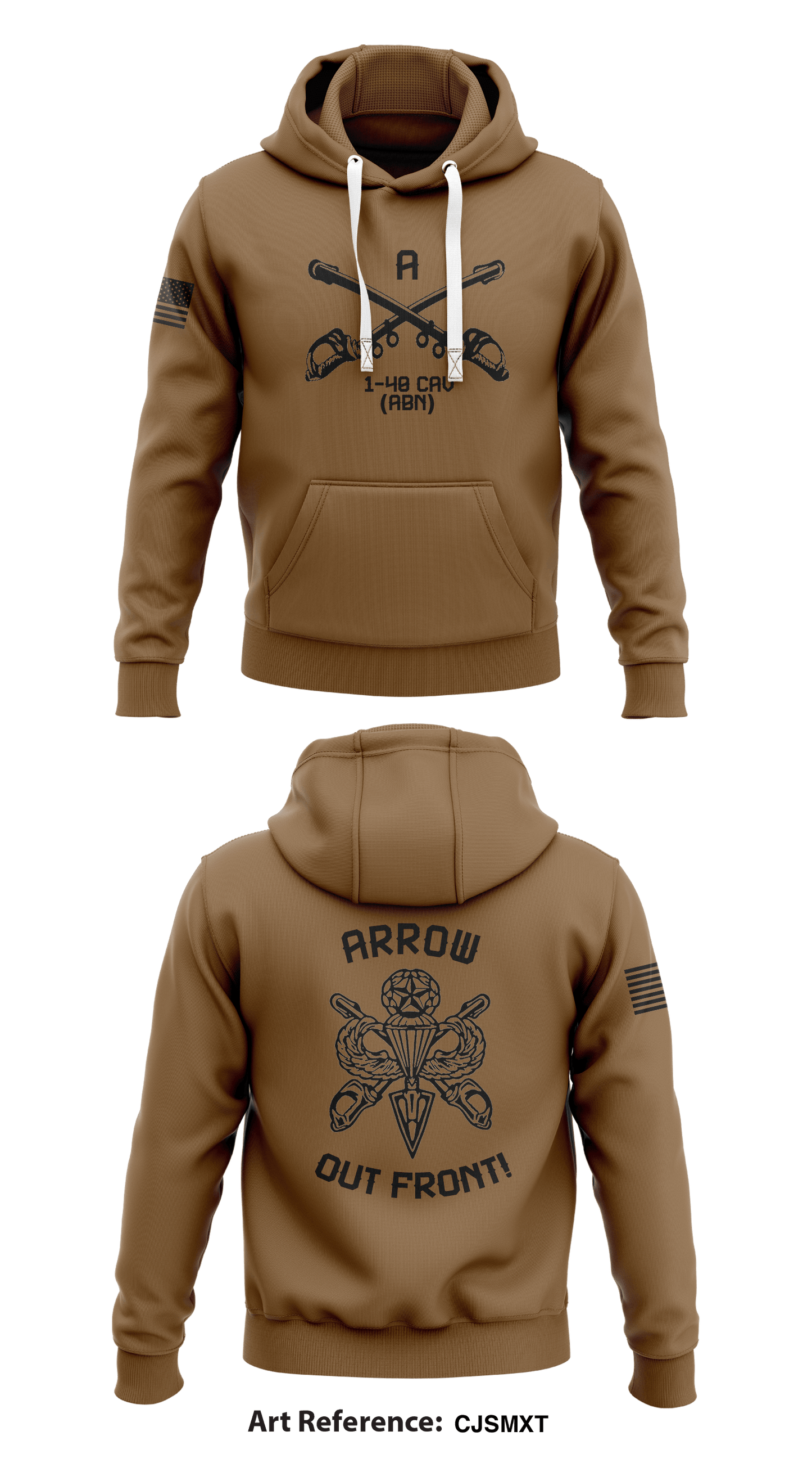 Arrow 1-4 Cav Store 1 Core Men's Hooded Performance Sweatshirt - CJSmxt