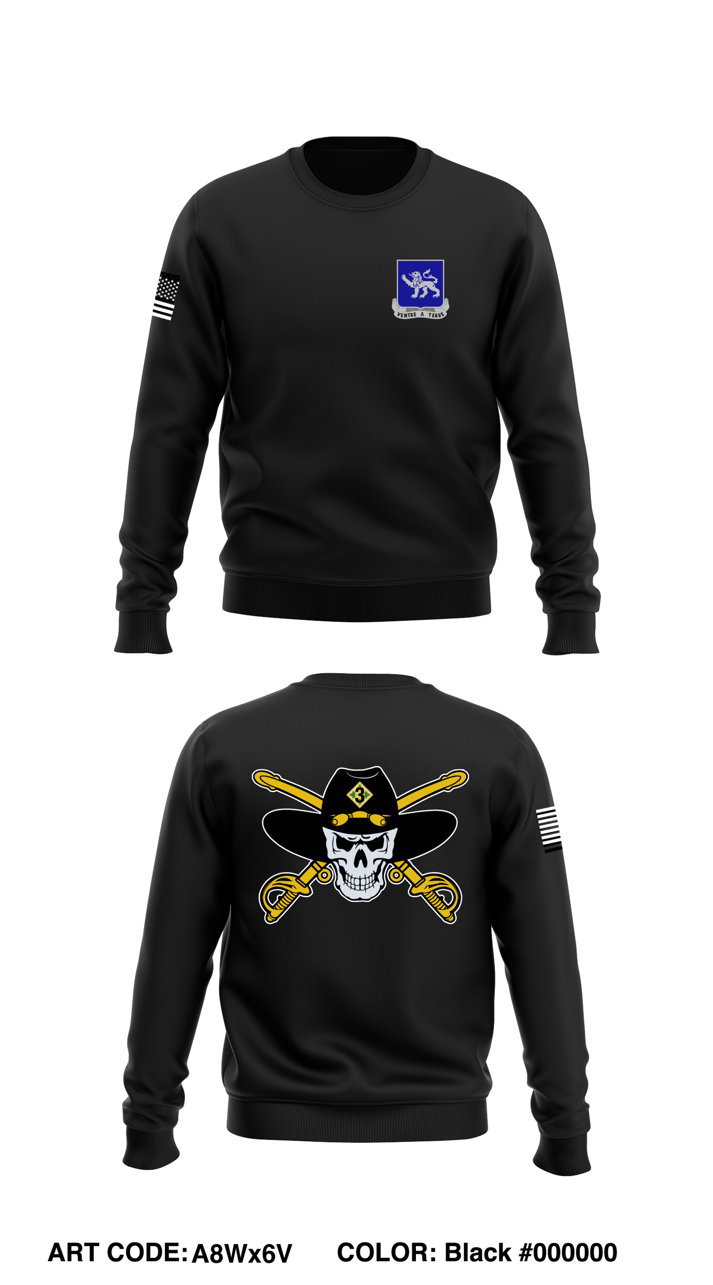 1-68 HHC scout platoon Core Men's Crewneck Performance Sweatshirt - A8Wx6V
