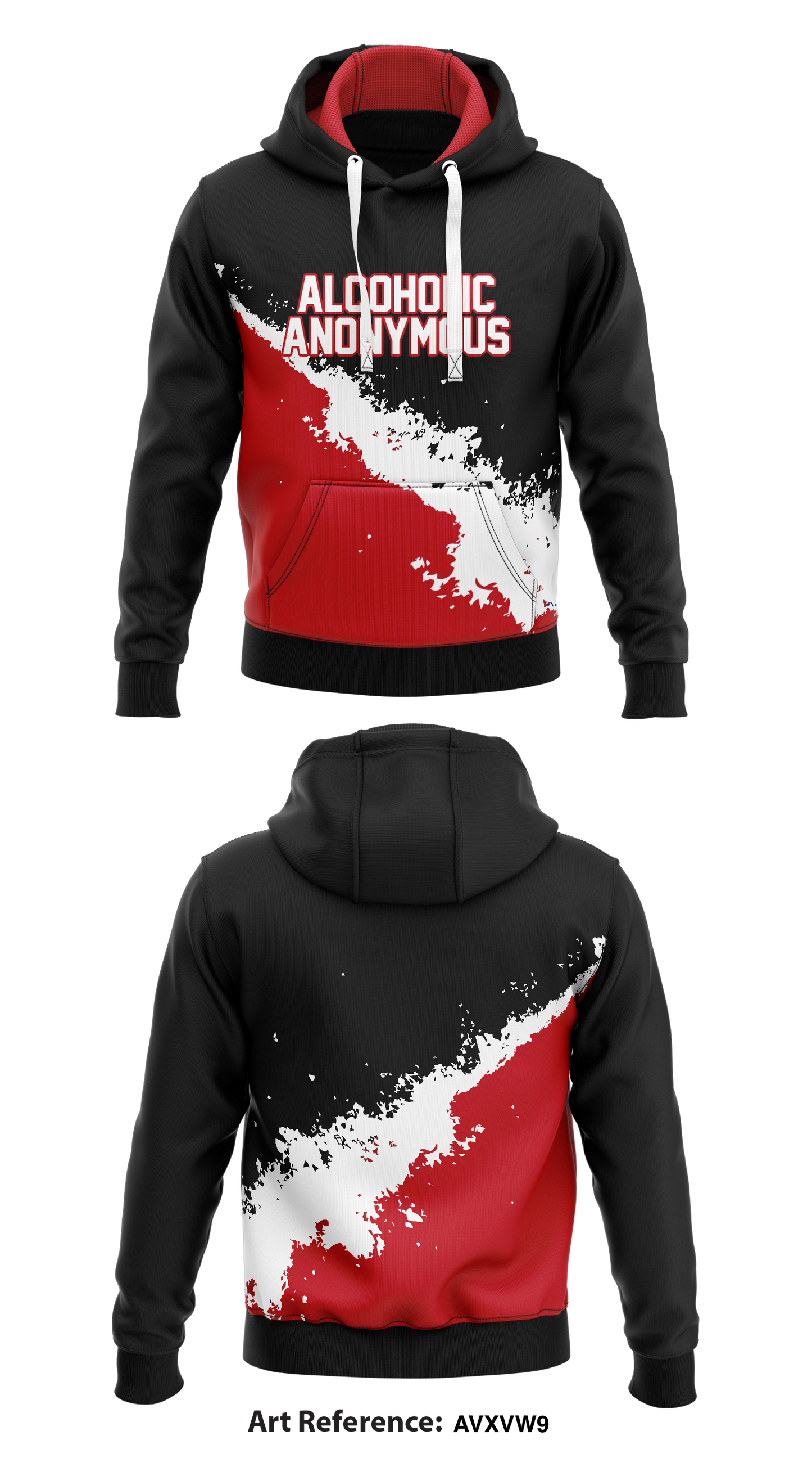 Alcoholic anonymous Core Men's Hooded Performance Sweatshirt - AVxVW9