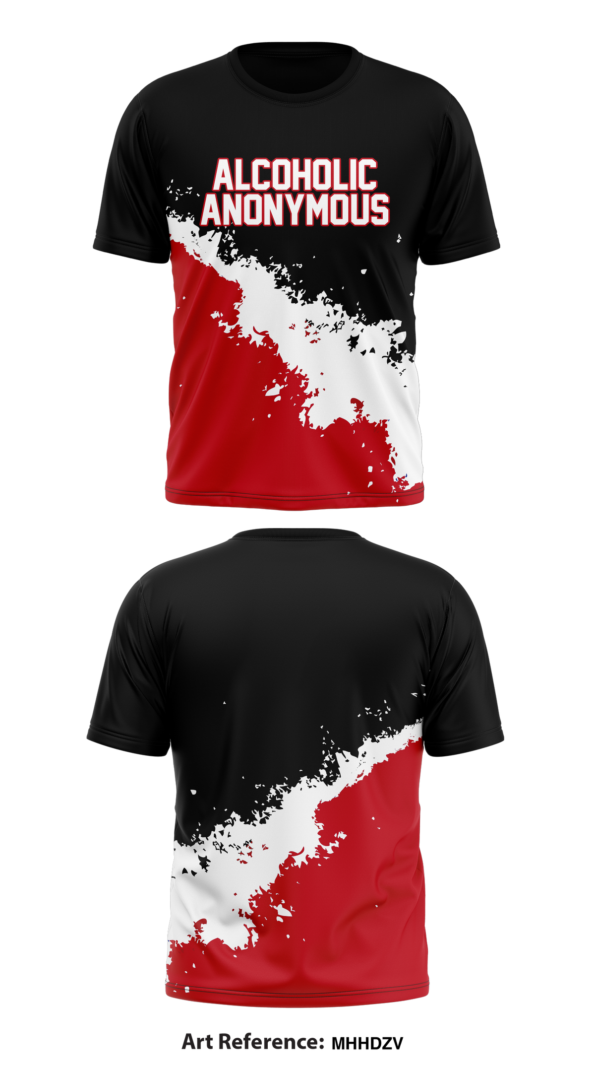 Alcoholic anonymous Core Men's SS Performance Tee - MHhDZV