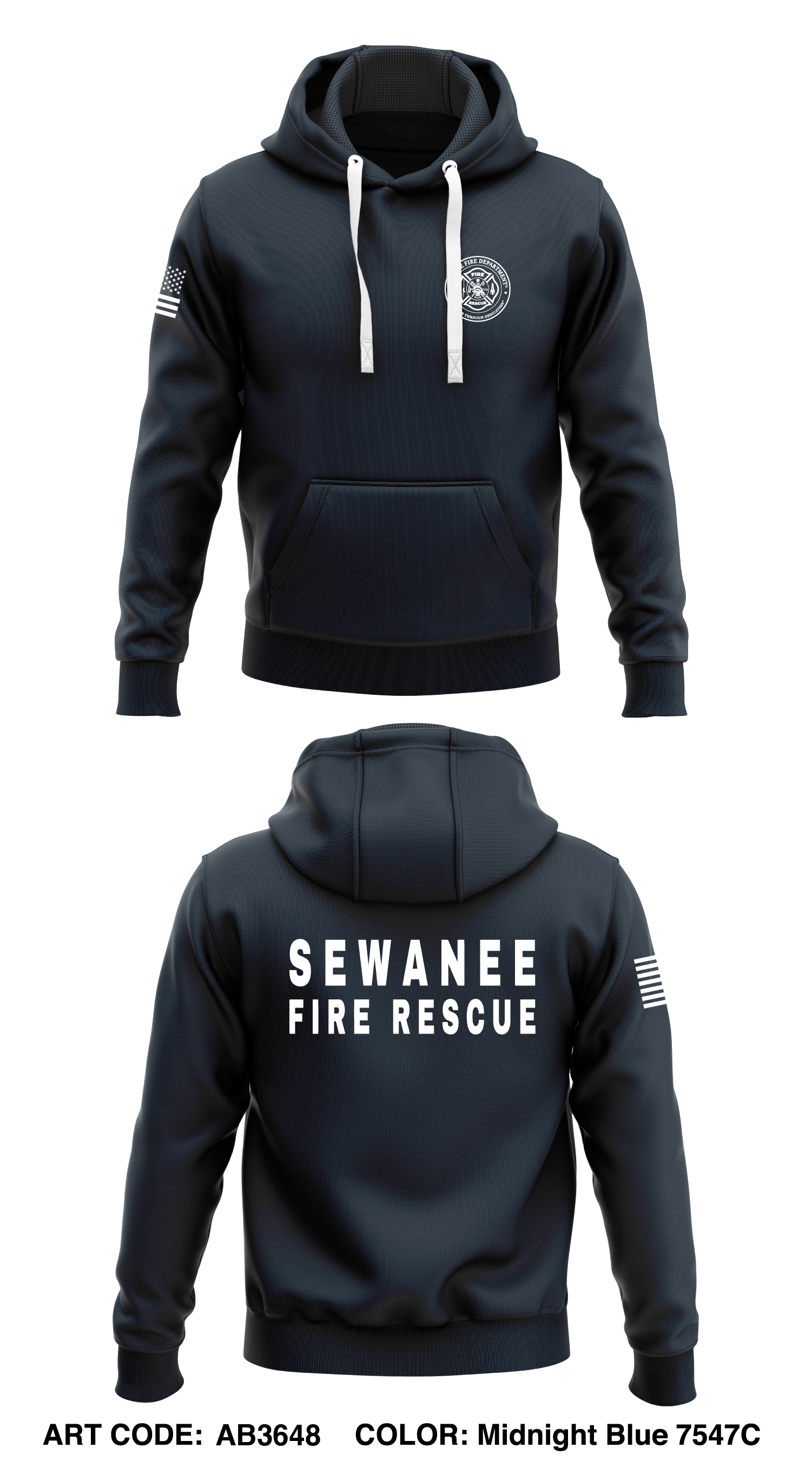 Sewanee Fire Department Core Men's Hooded Performance Sweatshirt - AB3 –  Emblem Athletic
