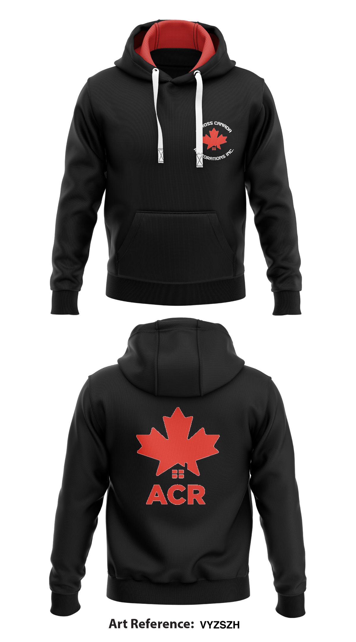 Across Canada Restorations Inc. Store 1 Core Men's Hooded Performance Sweatshirt - VyZSZh