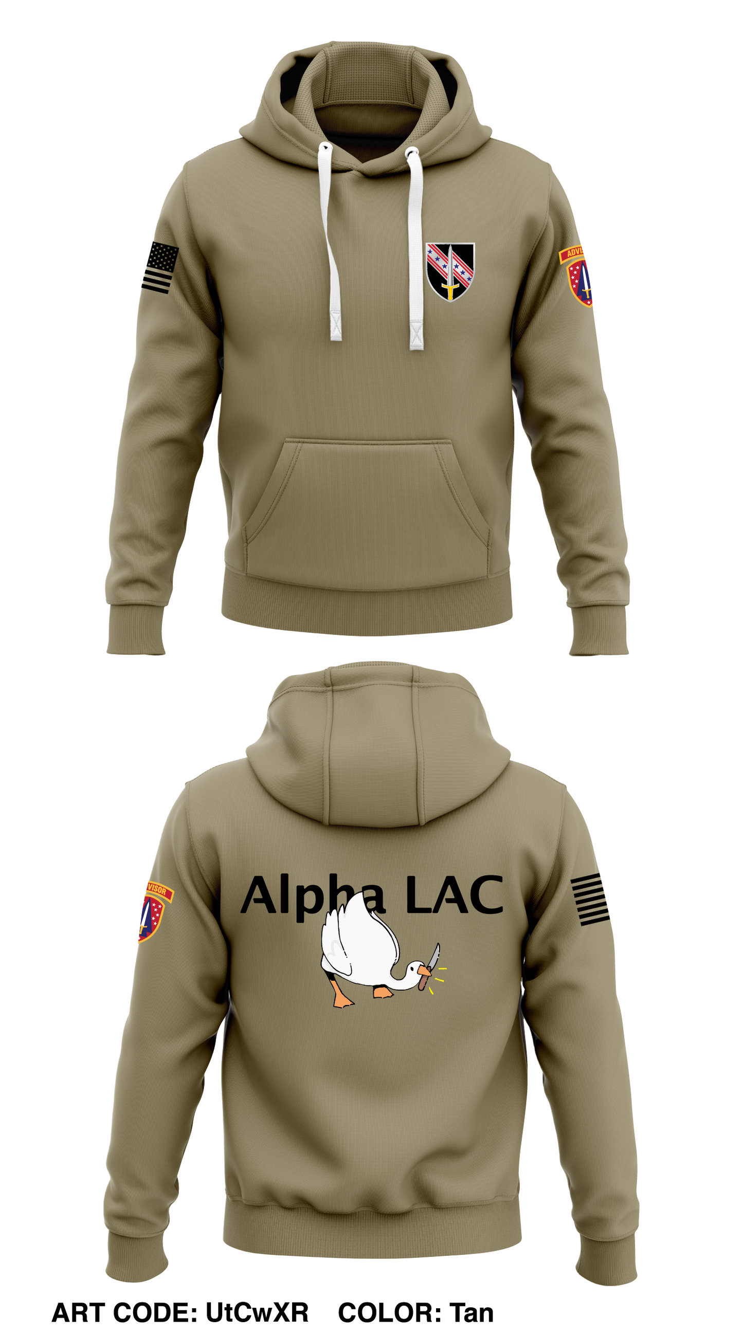 A Co, 6th BN, 54th SFAB Store 1 Core Men's Hooded Performance Sweatshirt - UtCwXR