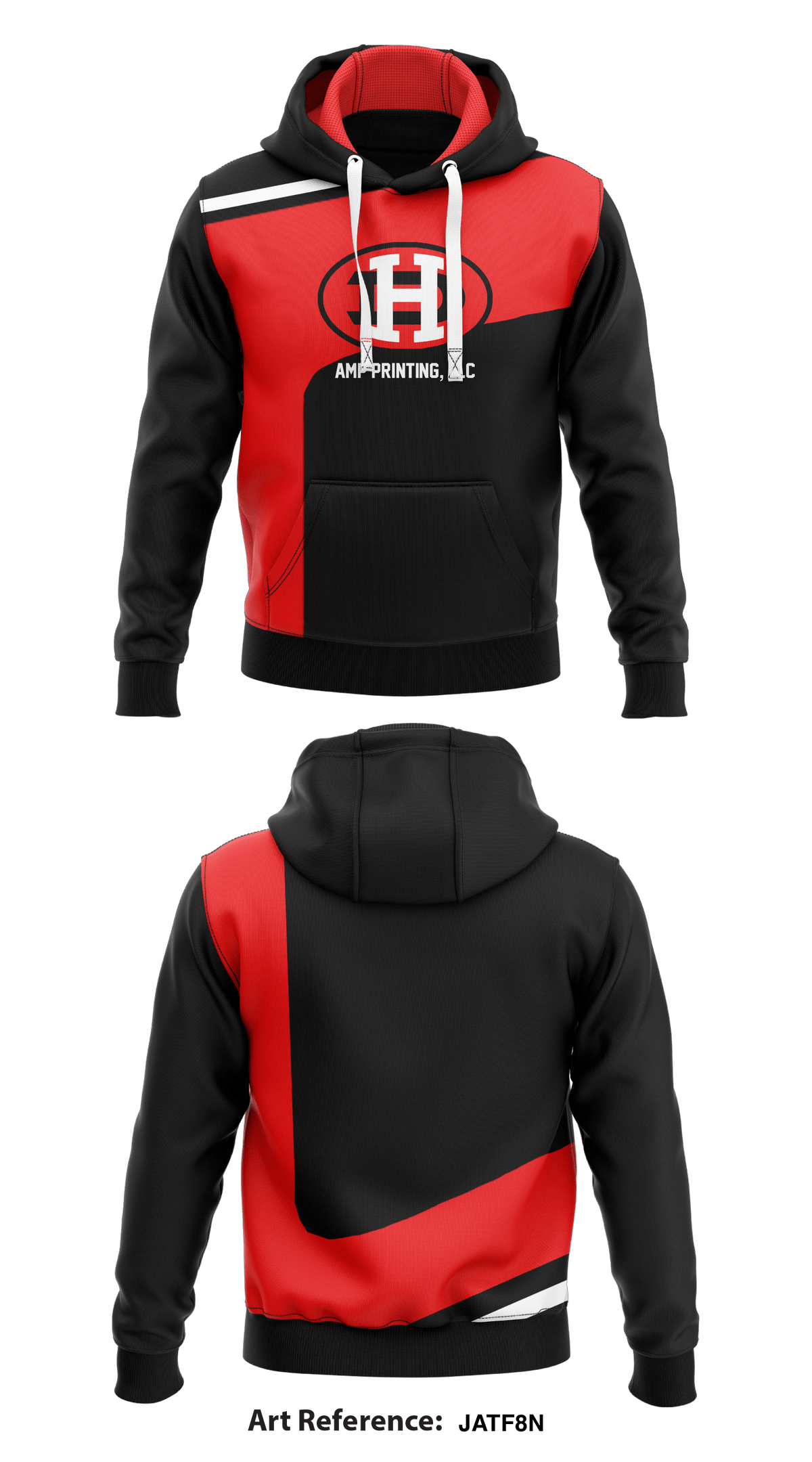 AMP Printing, LLC Core Men's Hooded Performance Sweatshirt - JatF8N