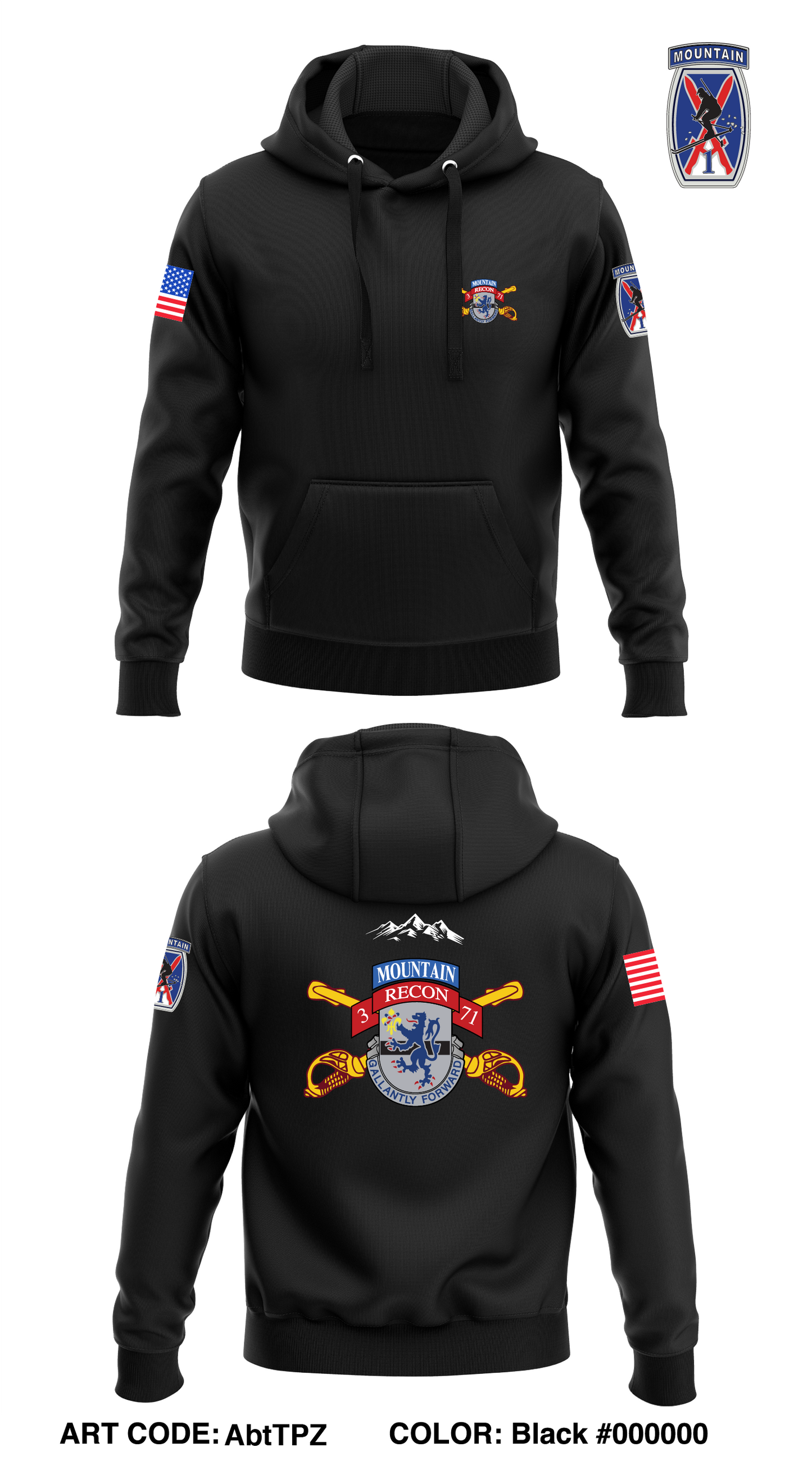 3-71 CAV - Unit Gear Core Men's Hooded Performance Sweatshirt - WjJ9Yd