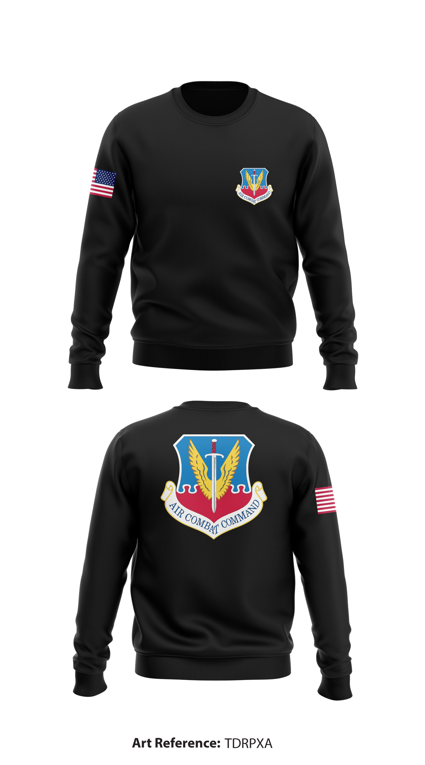 Air Force Combat Command Store 1 Core Men's Crewneck Performance Sweatshirt - TdRPXa