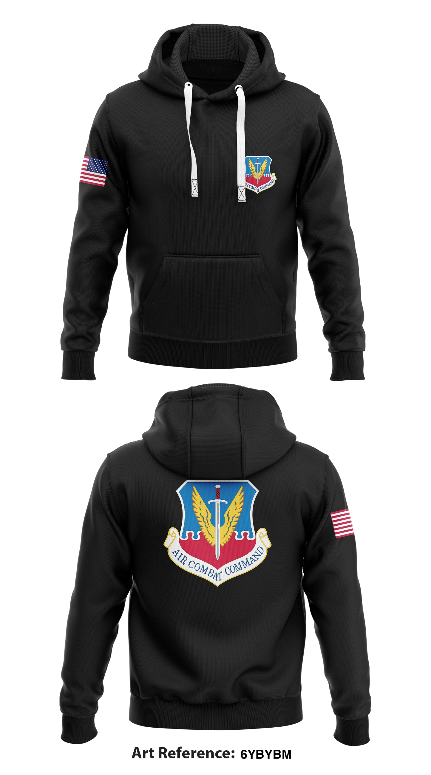 Air Force Combat Command Store 1 Core Men's Hooded Performance Sweatshirt - 6yBybm