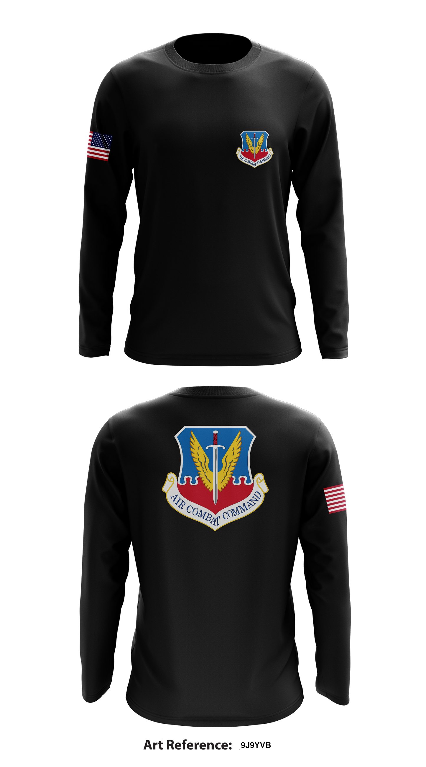 Air Force Combat Command Store 1 Core Men's LS Performance Tee - 9j9yvB