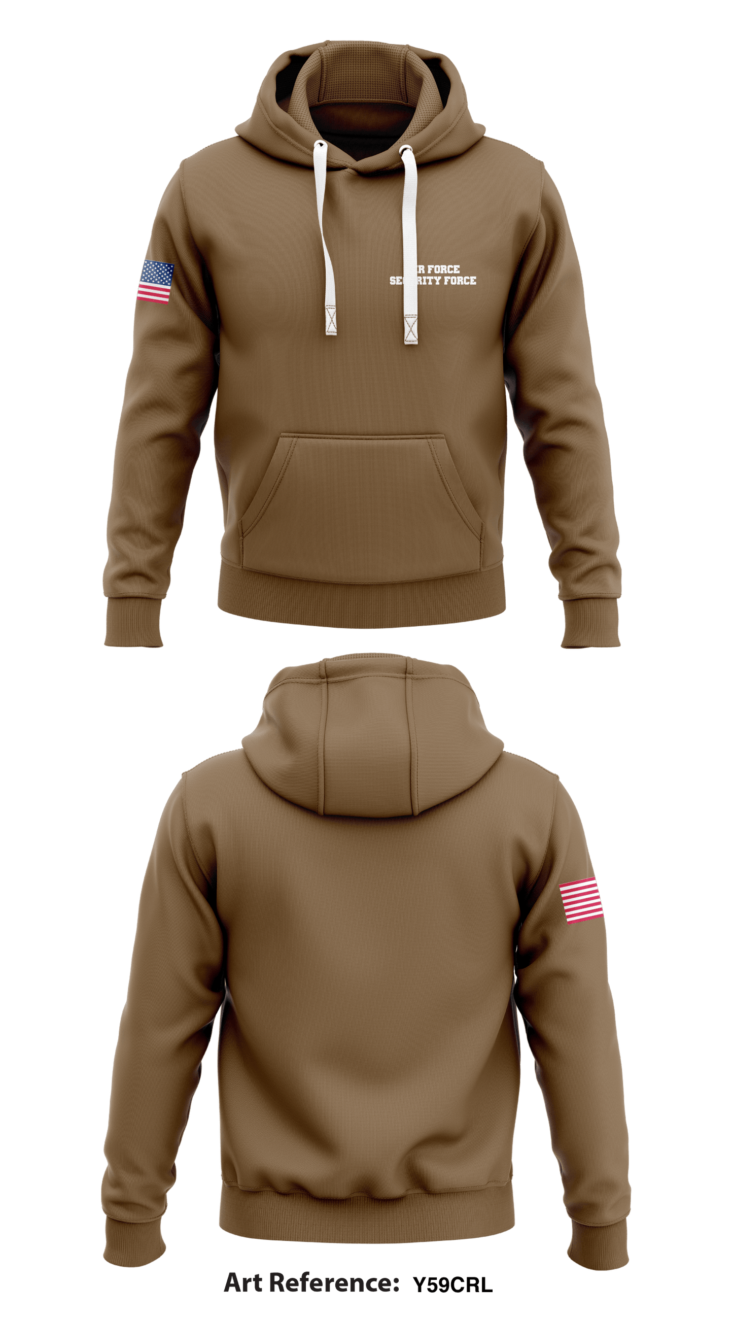 Air force security force1 Core Men's Hooded Performance Sweatshirt - Y59crL
