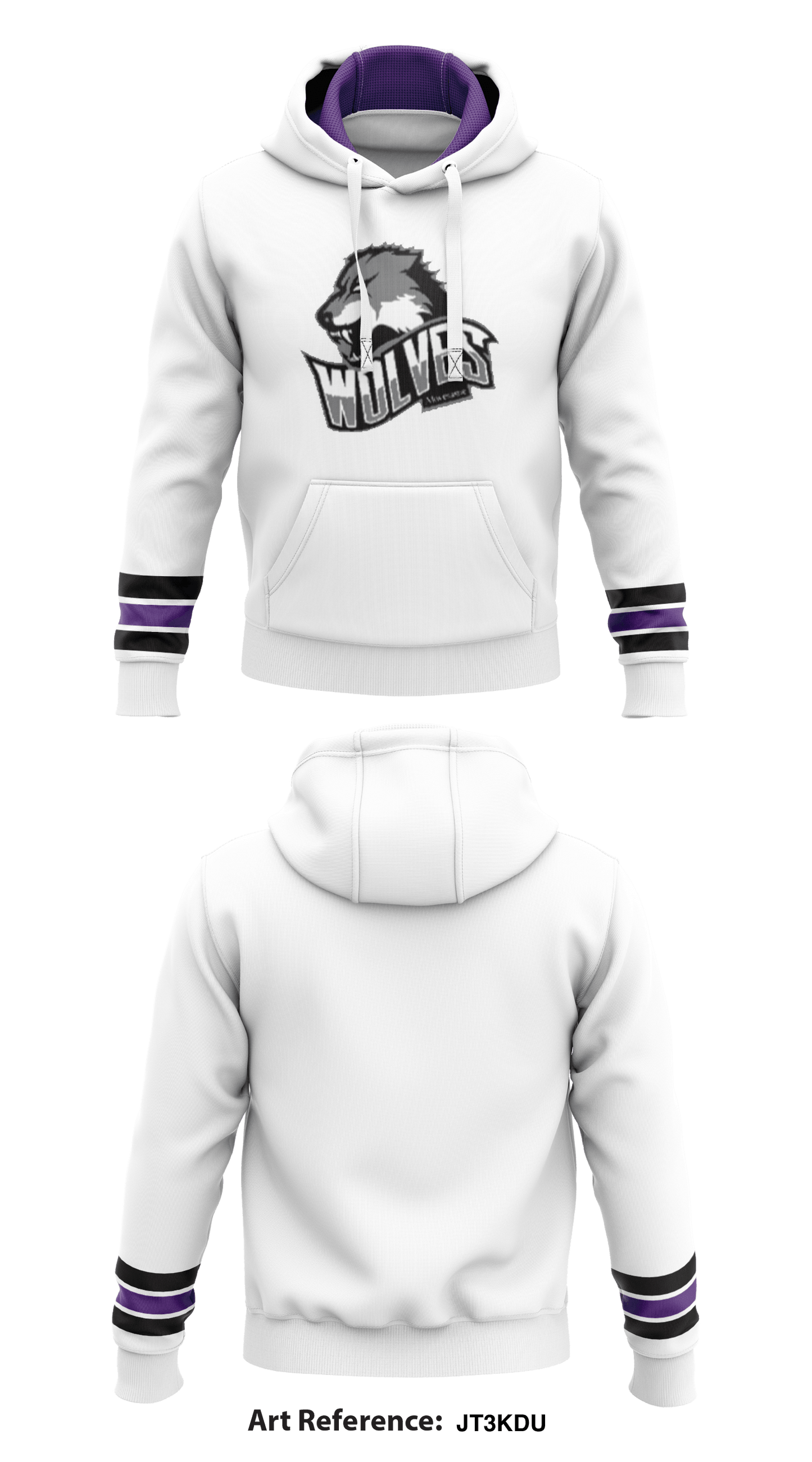 Akwesasne Wolves Core Men's Hooded Performance Sweatshirt - JT3KDU