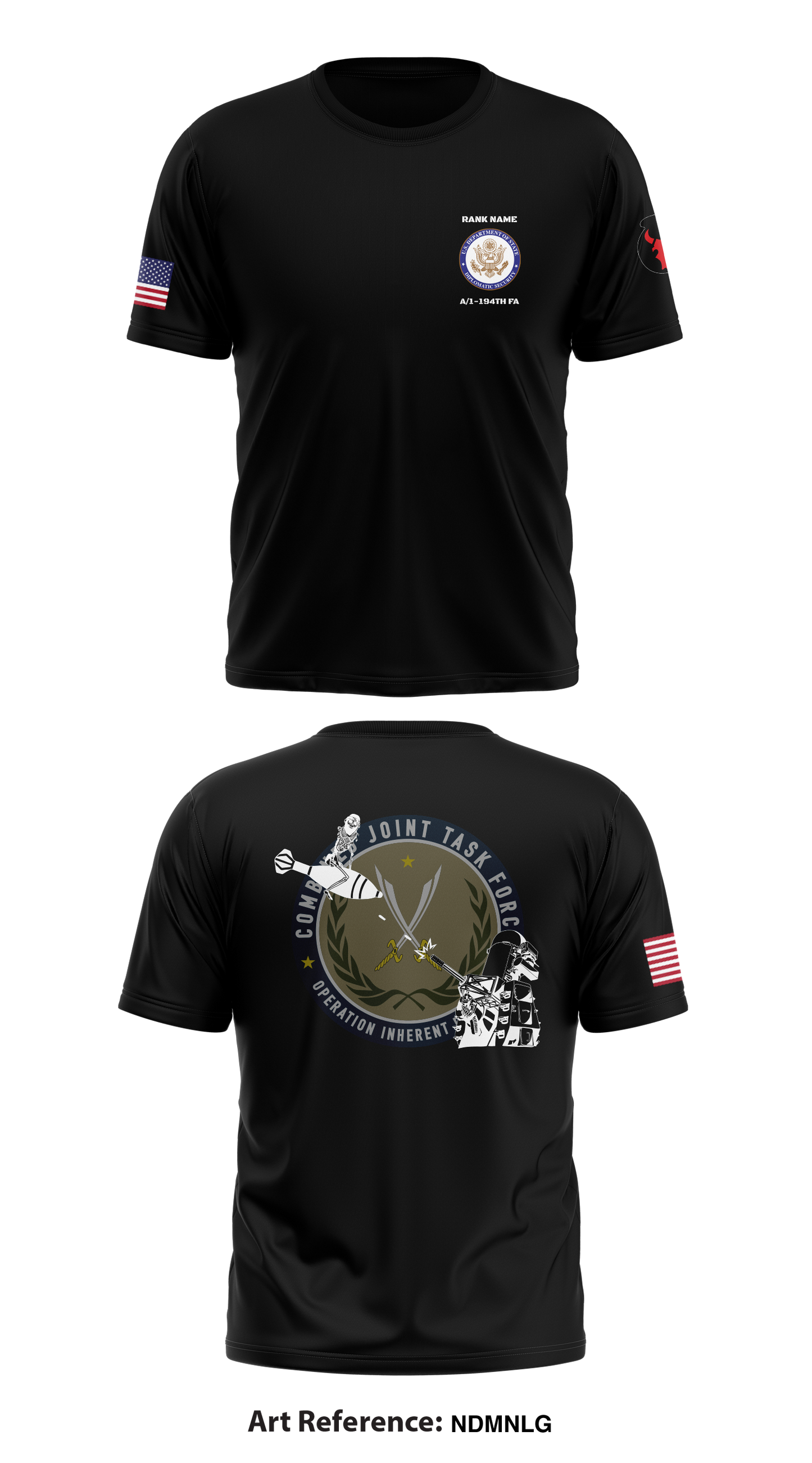 Alpha Battery 1-194th FA Store 1 Core Men's SS Performance Tee - NDmNLG