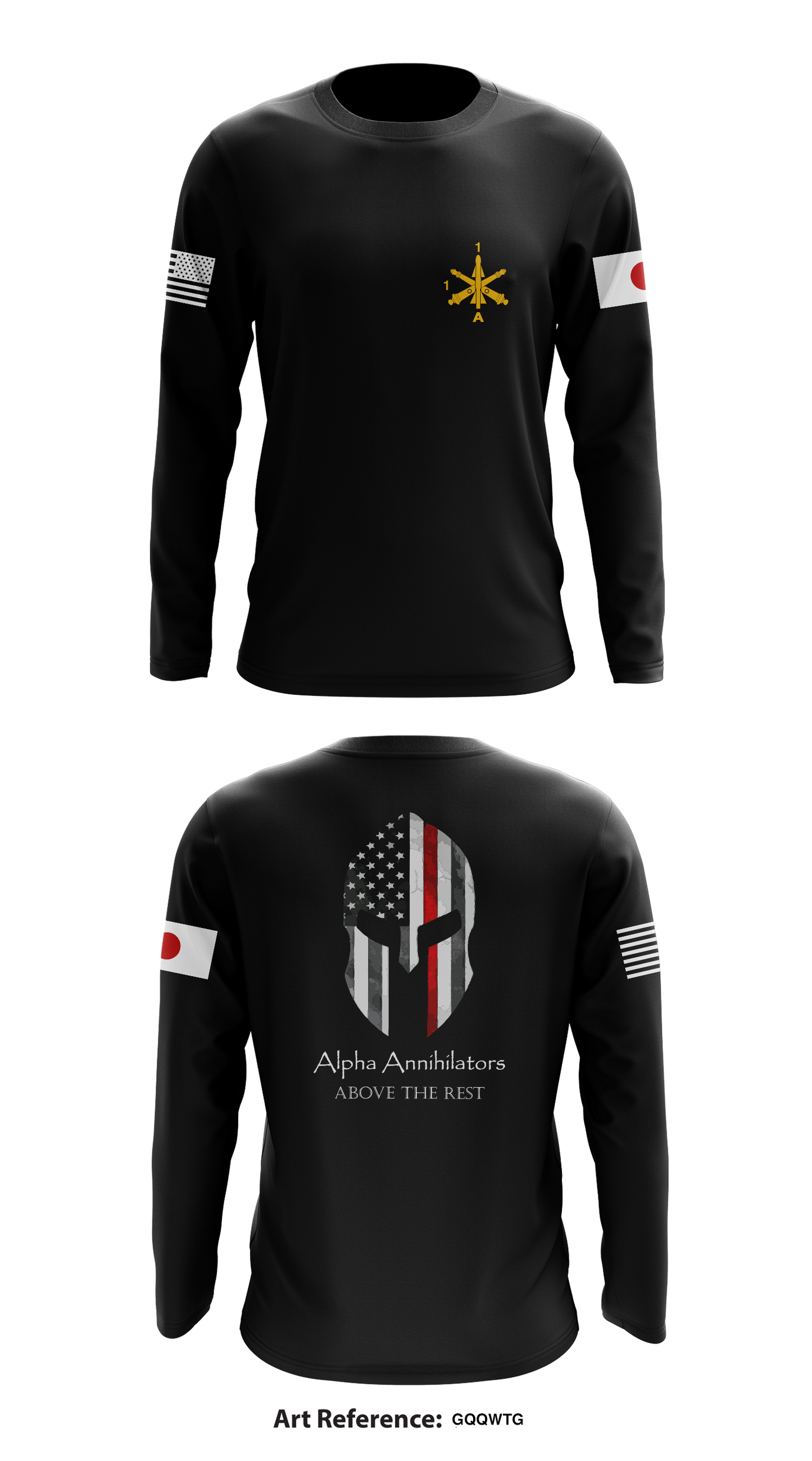 Alpha Battery, 1-1 Air Defense Artillery Store 1 Core Men's LS Performance Tee - GqQWtg