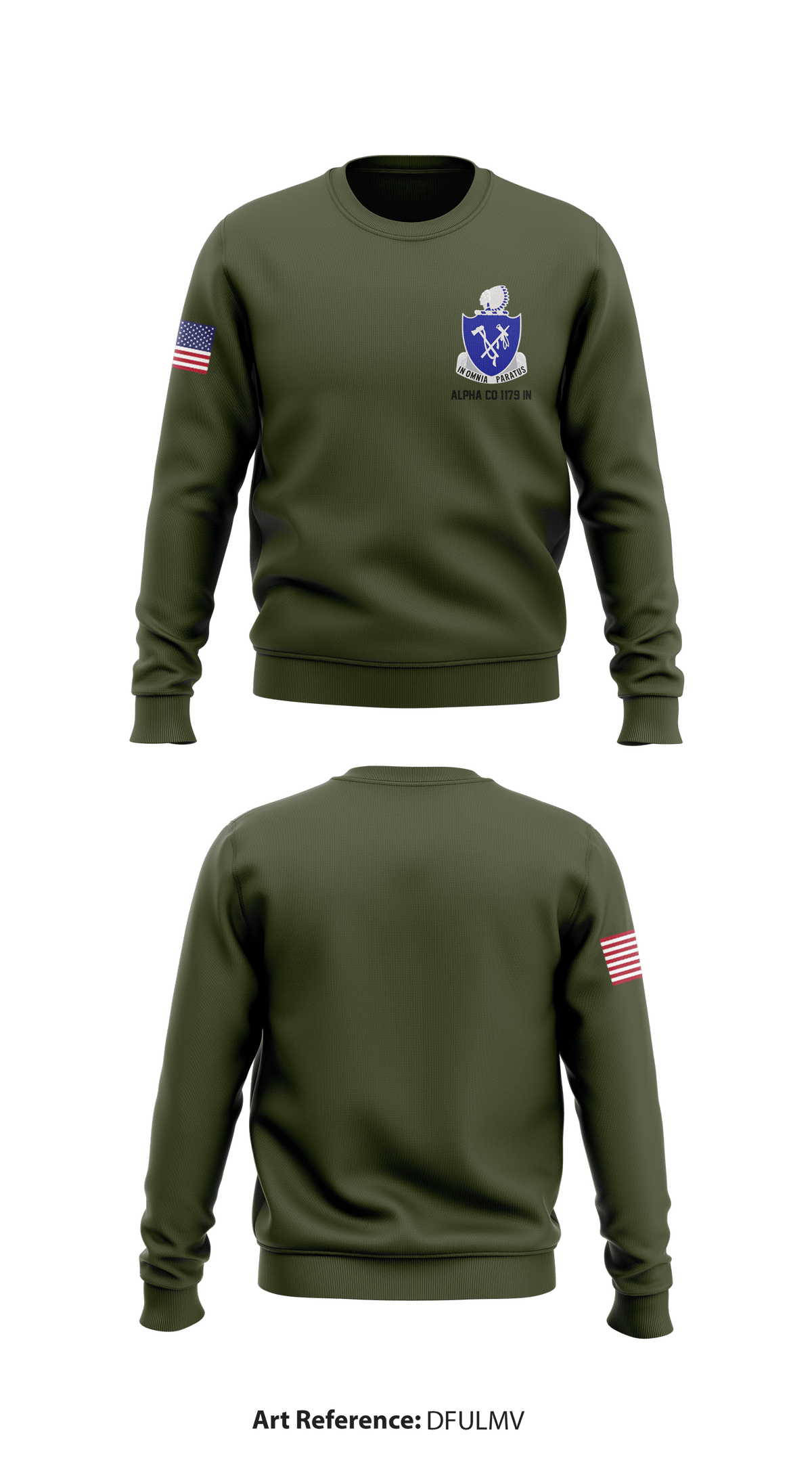 Alpha Co 1/179 IN Store 1 Core Men's Crewneck Performance Sweatshirt - DFuLmV