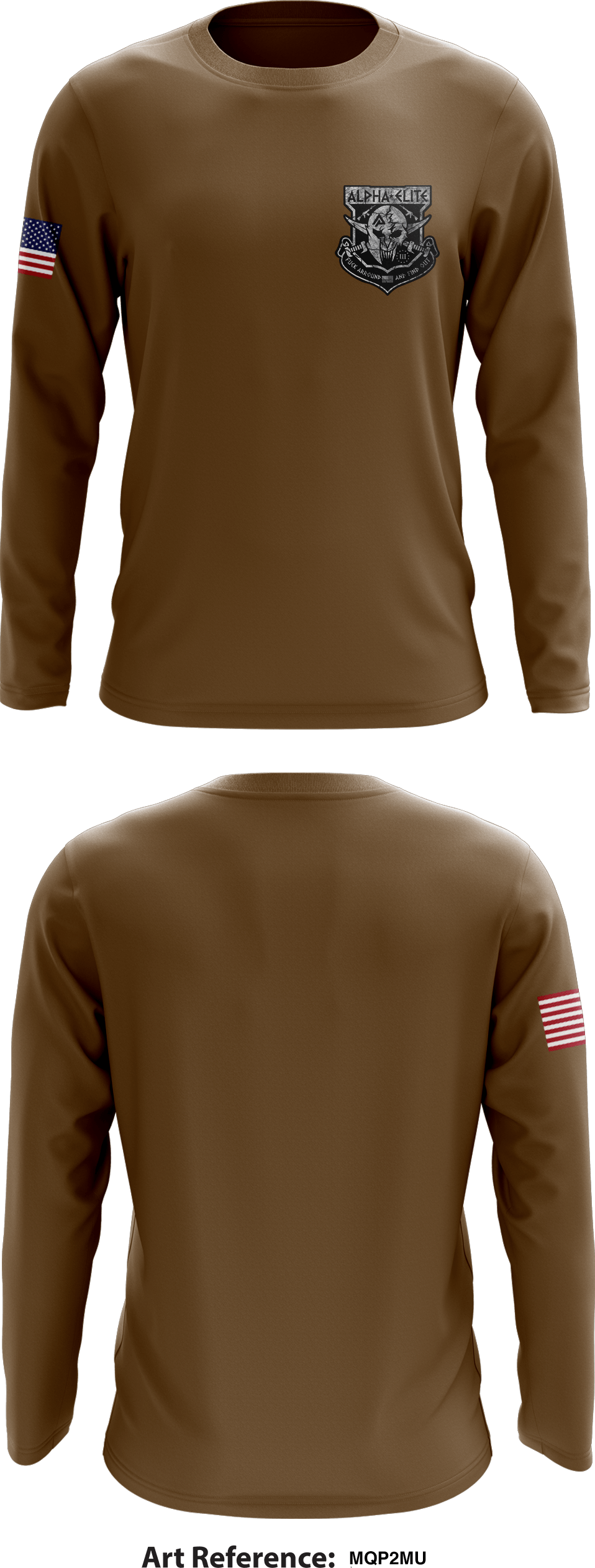 Alpha Elite Airsoft Store 1 Core Men's LS Performance Tee - MQp2mu