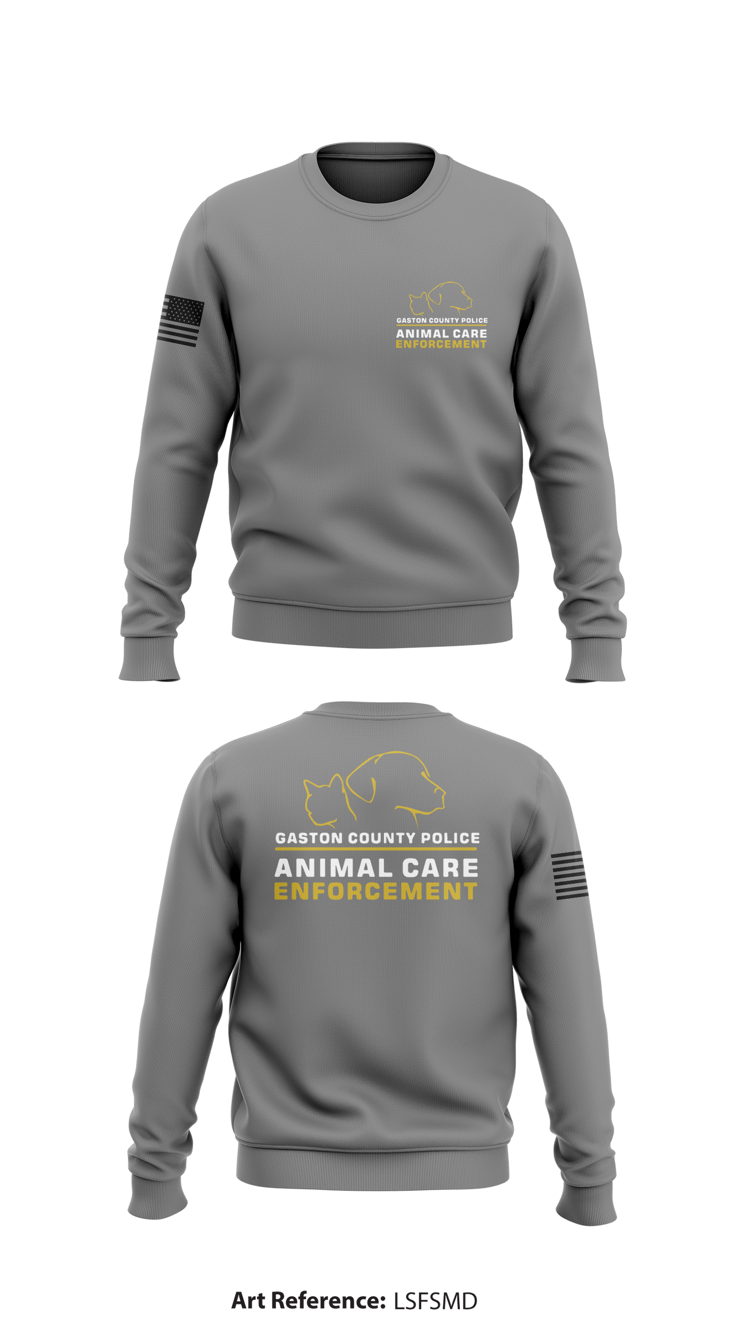 Animal Care and Enforcement Store 1 Core Men's Crewneck Performance Sweatshirt - LSFSmD