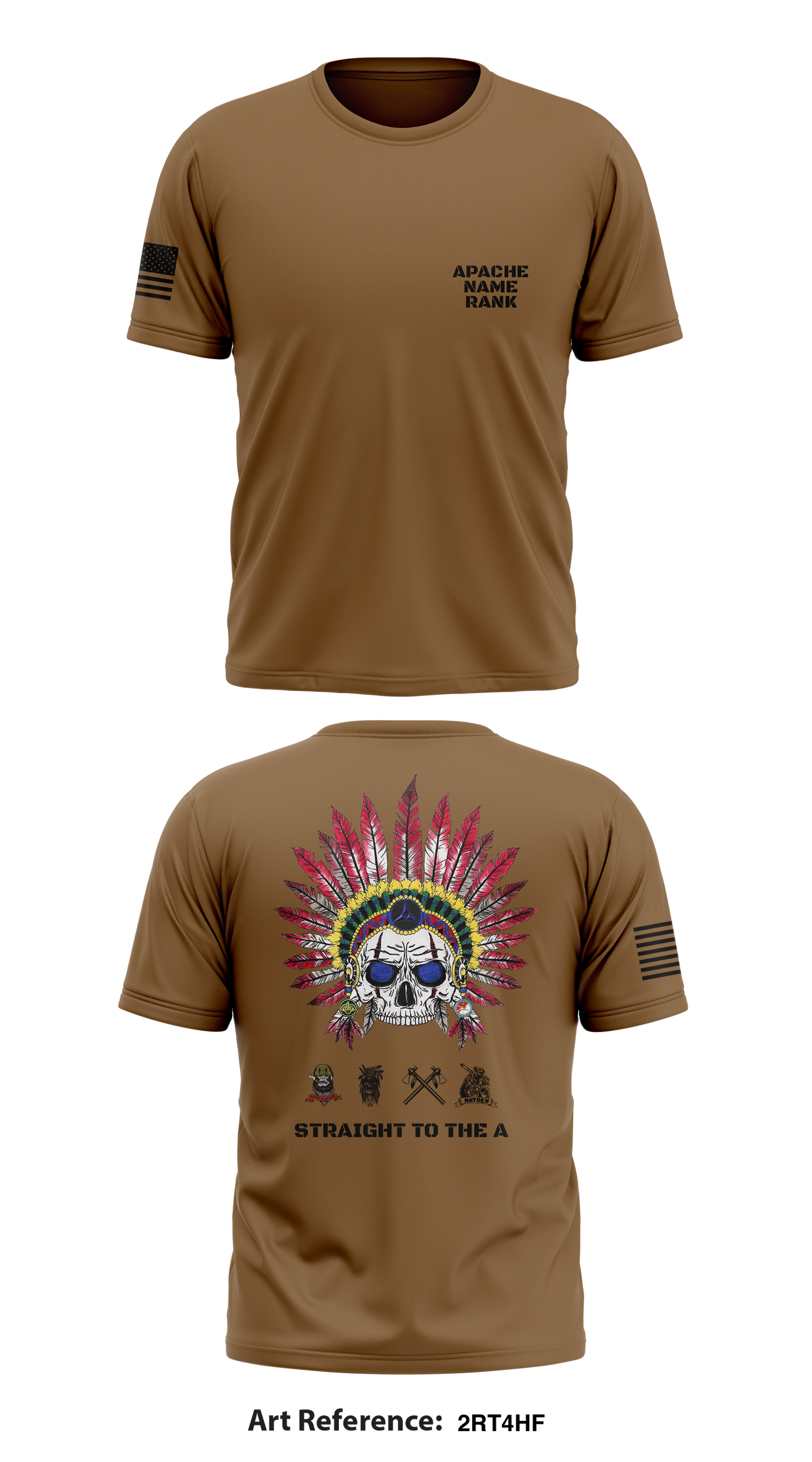 PERSONAL Apache, 1/3D CR Core Men's SS Performance Tee - 2RT4hf