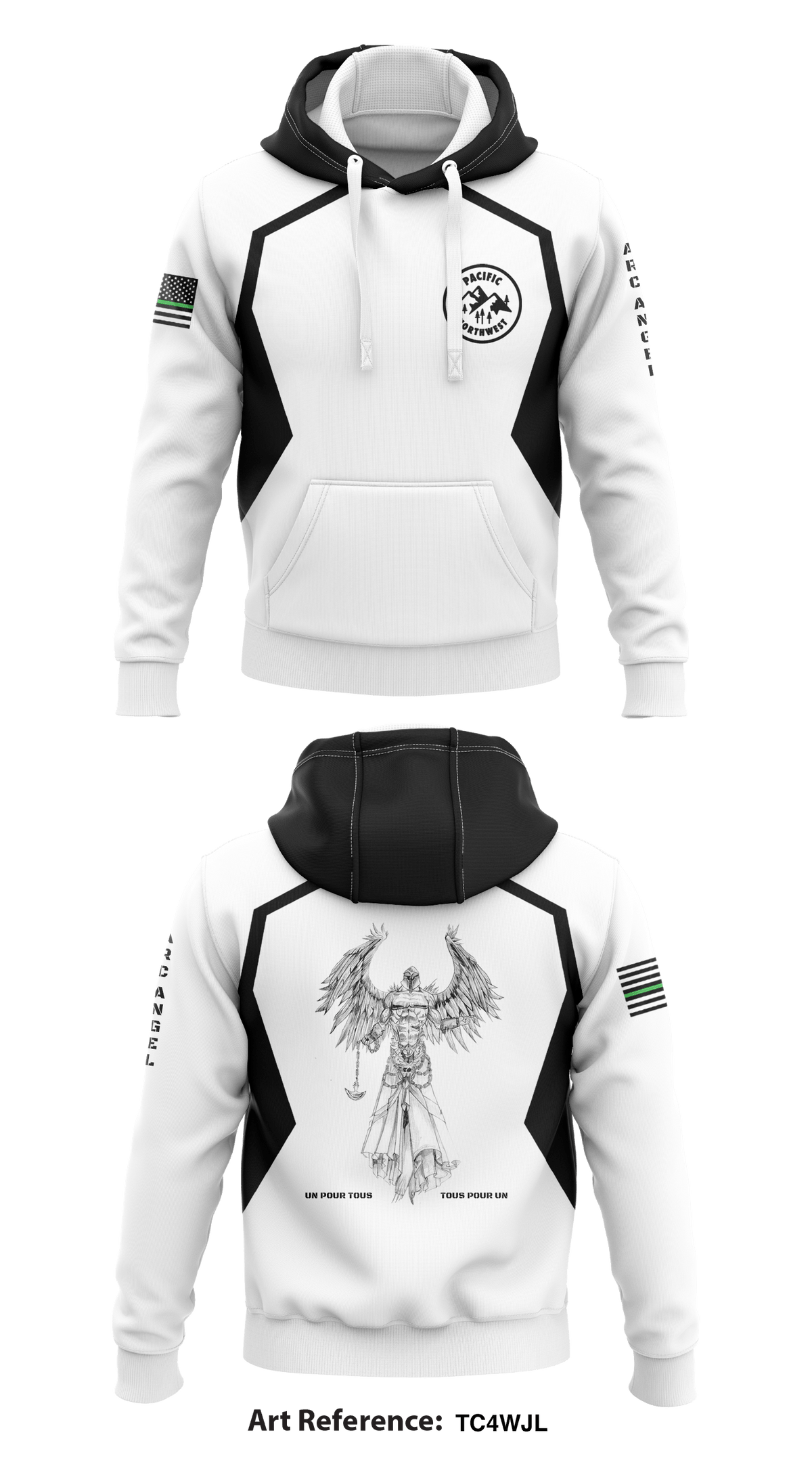Arc angel Store 1 Core Men's Hooded Performance Sweatshirt - Tc4WJL