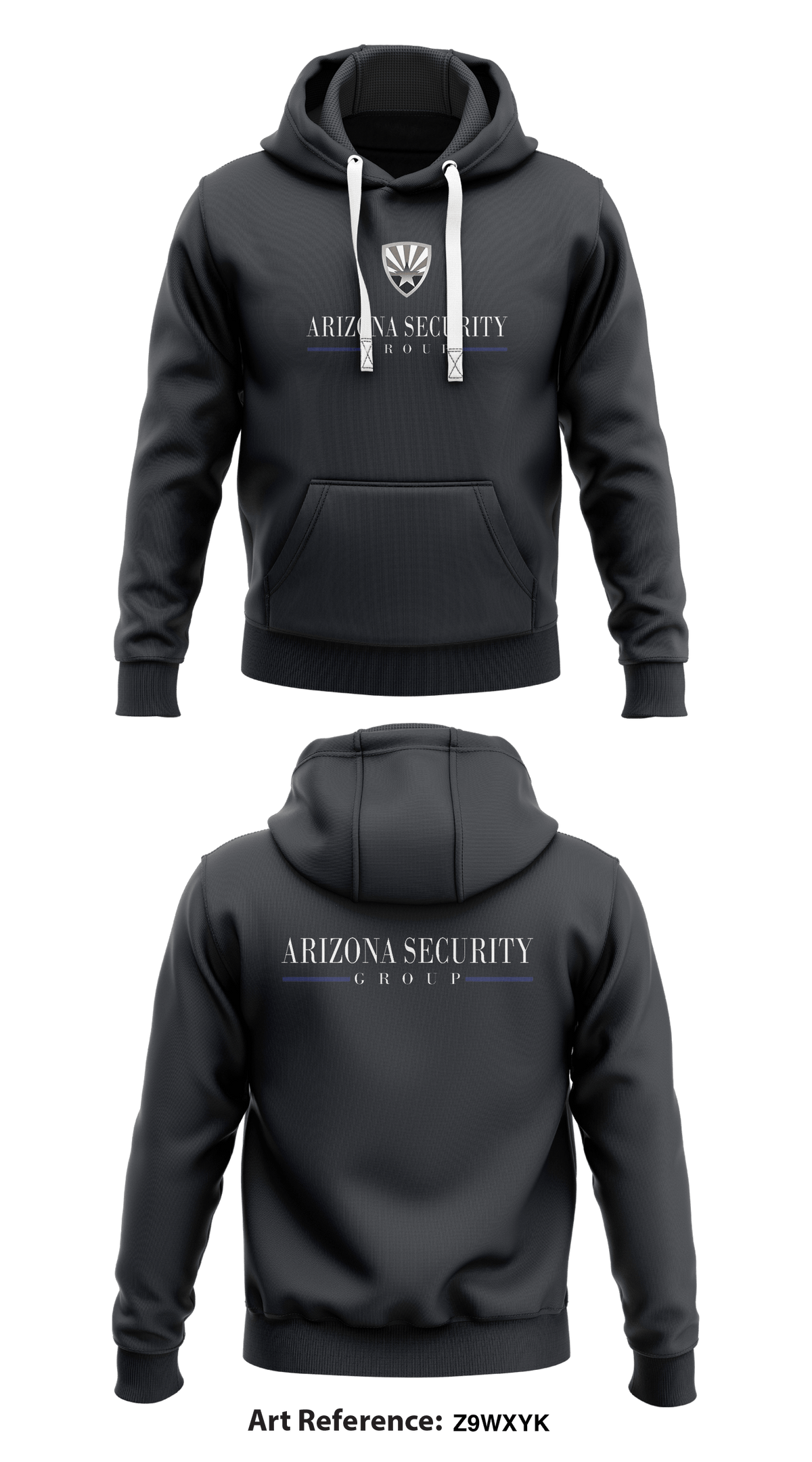 Arizona Security Group Core Men's Hooded Performance Sweatshirt - Z9wxYk