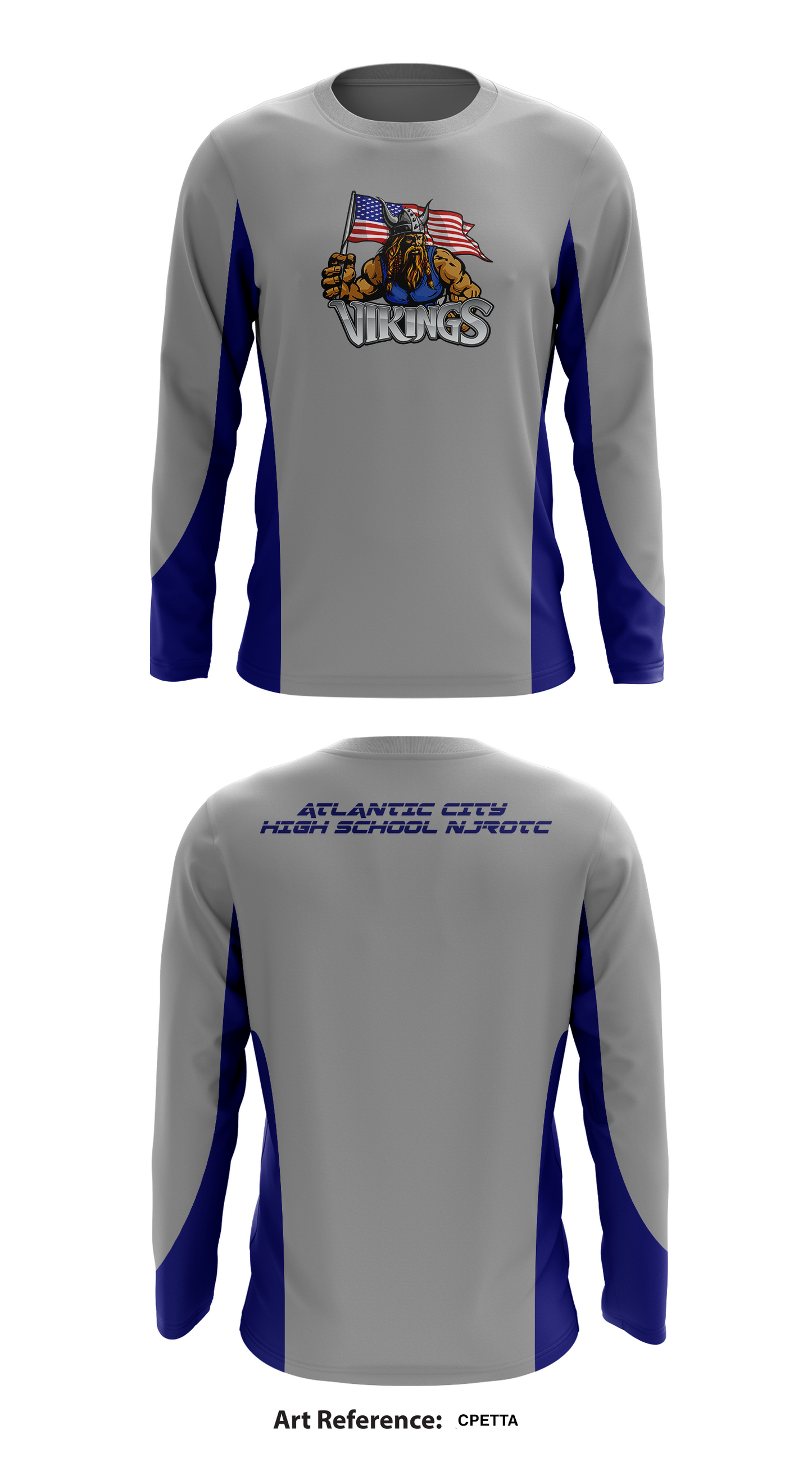 Atlantic City High School NJROTC Store 1 Core Men's LS Performance Tee - CpEtTa