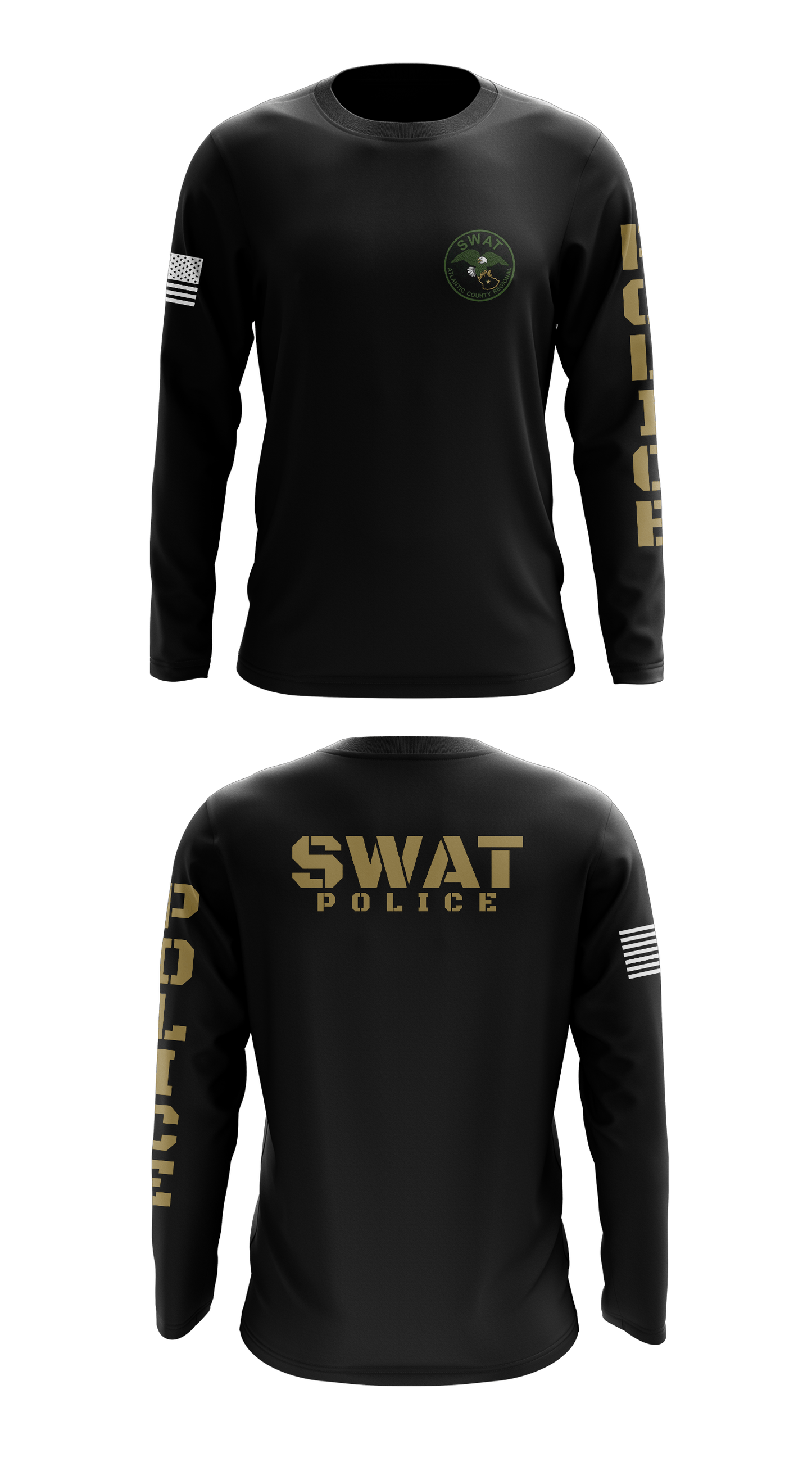 Atlantic County SWAT Store 1 Core Men's LS Performance Tee - 45046175000