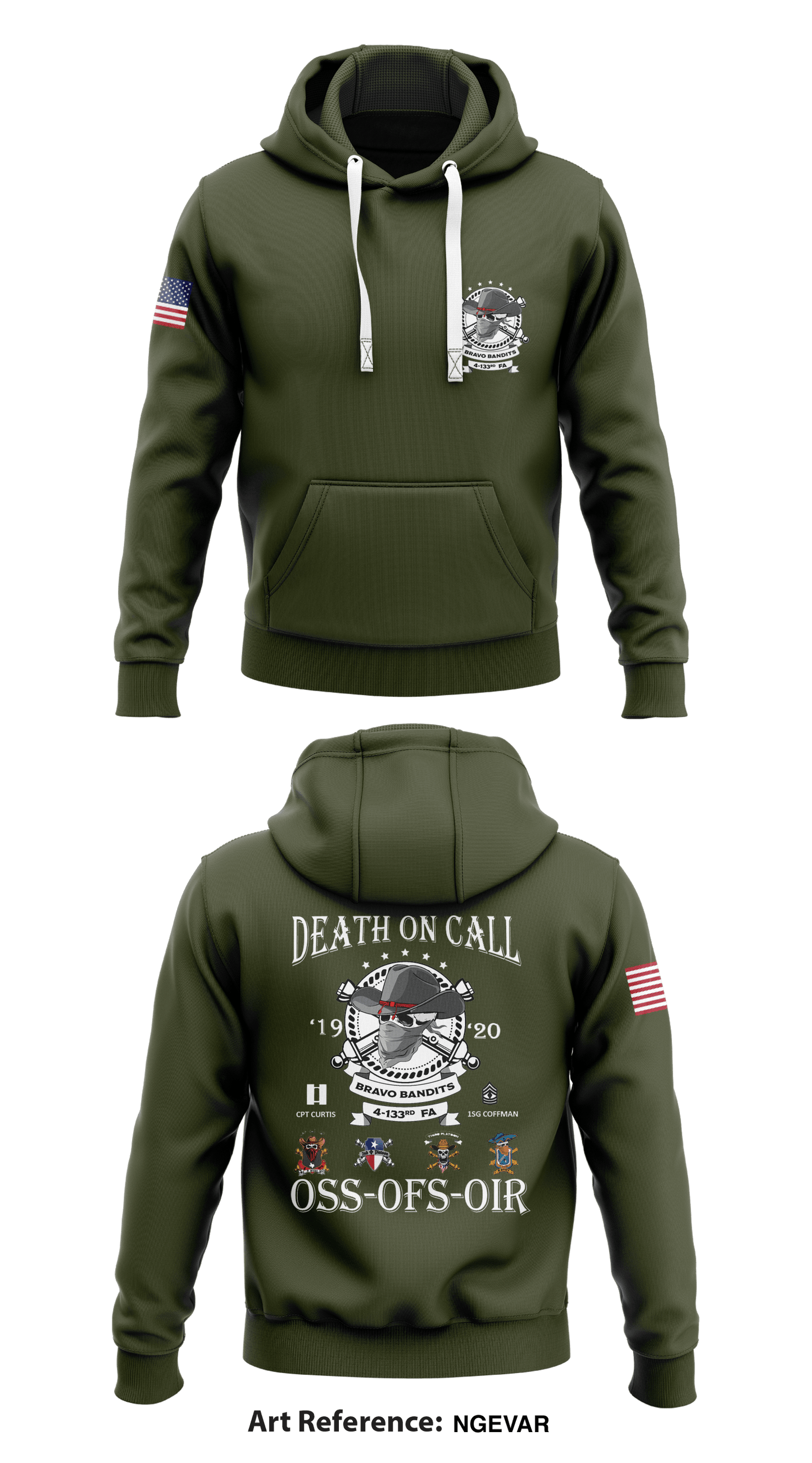 B-BTRY 4-133 FA Store 1 Core Men's Hooded Performance Sweatshirt - nGEVAr