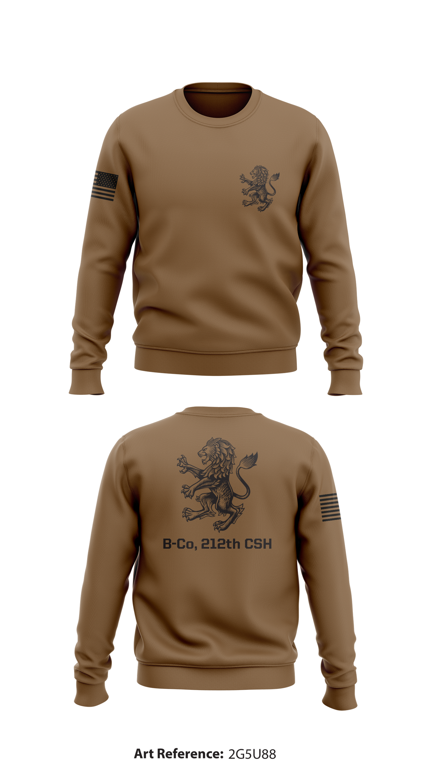 B-Co, 212th CSH Store 1 Premium Core Men's Crewneck Performance Sweatshirt - 2g5u88