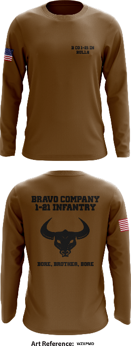 B co 1-21IN Bulls Store 1 Core Men's LS Performance Tee - wzxpMD