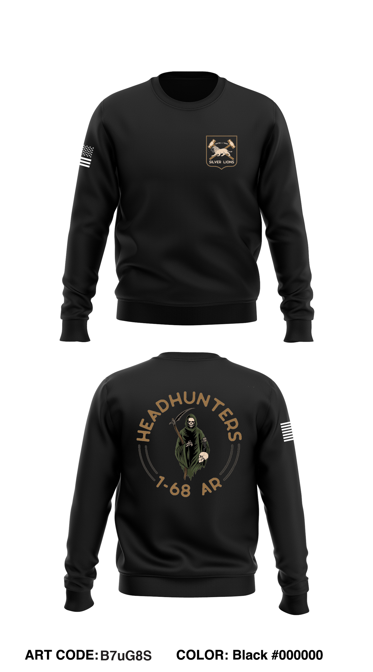 Headhunter 1-68 HHC Core Men's Crewneck Performance Sweatshirt - B7uG8S