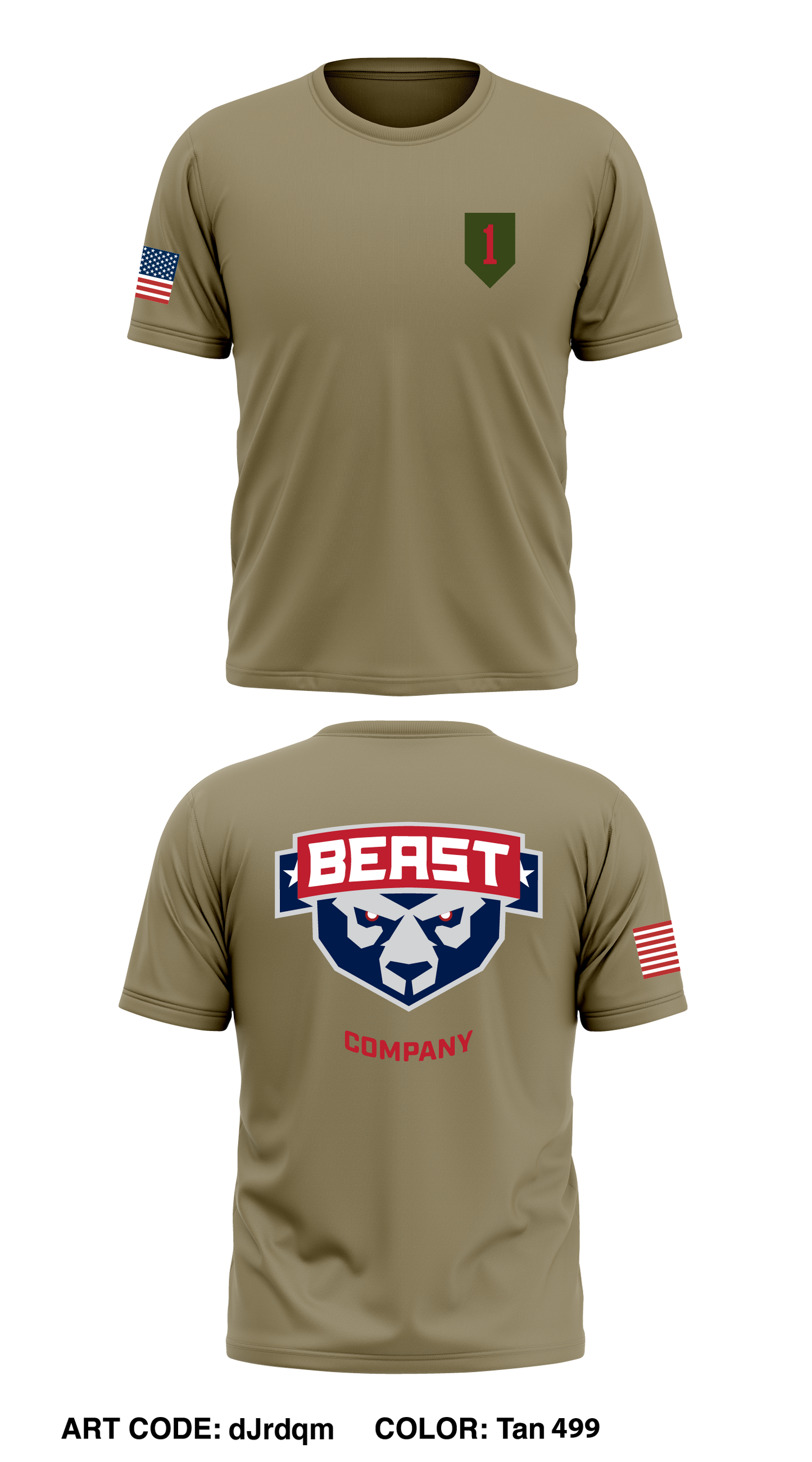 B Co, 1BEB , 1BDE , 1ID Store 1 Core Men's SS Performance Tee - dJrdqm