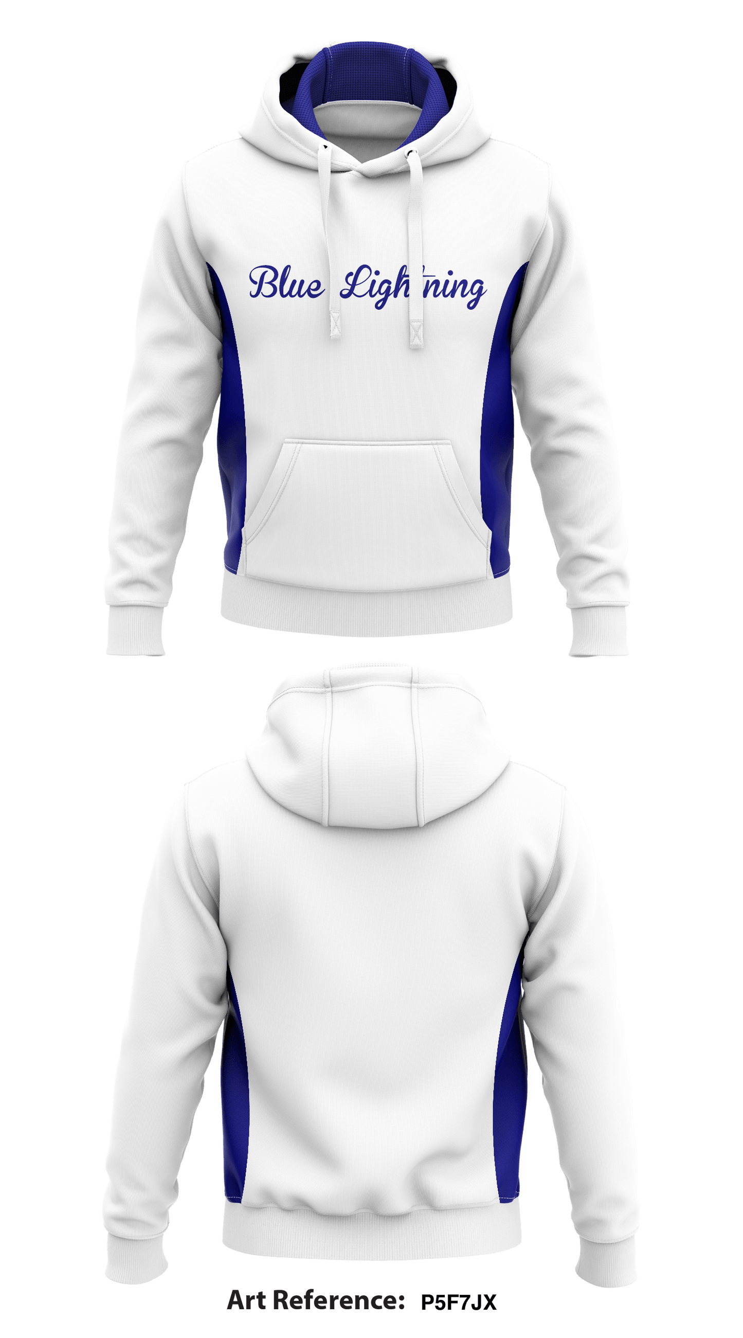 Blue Lightning Store 1 Core Men's Hooded Performance Sweatshirt - P5F7jX