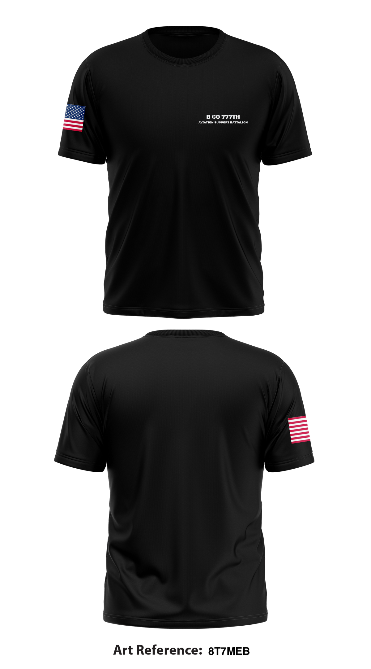 B Co 777th Aviation Support Battalion Store 1 Core Men's SS Performance Tee - 8t7MeB