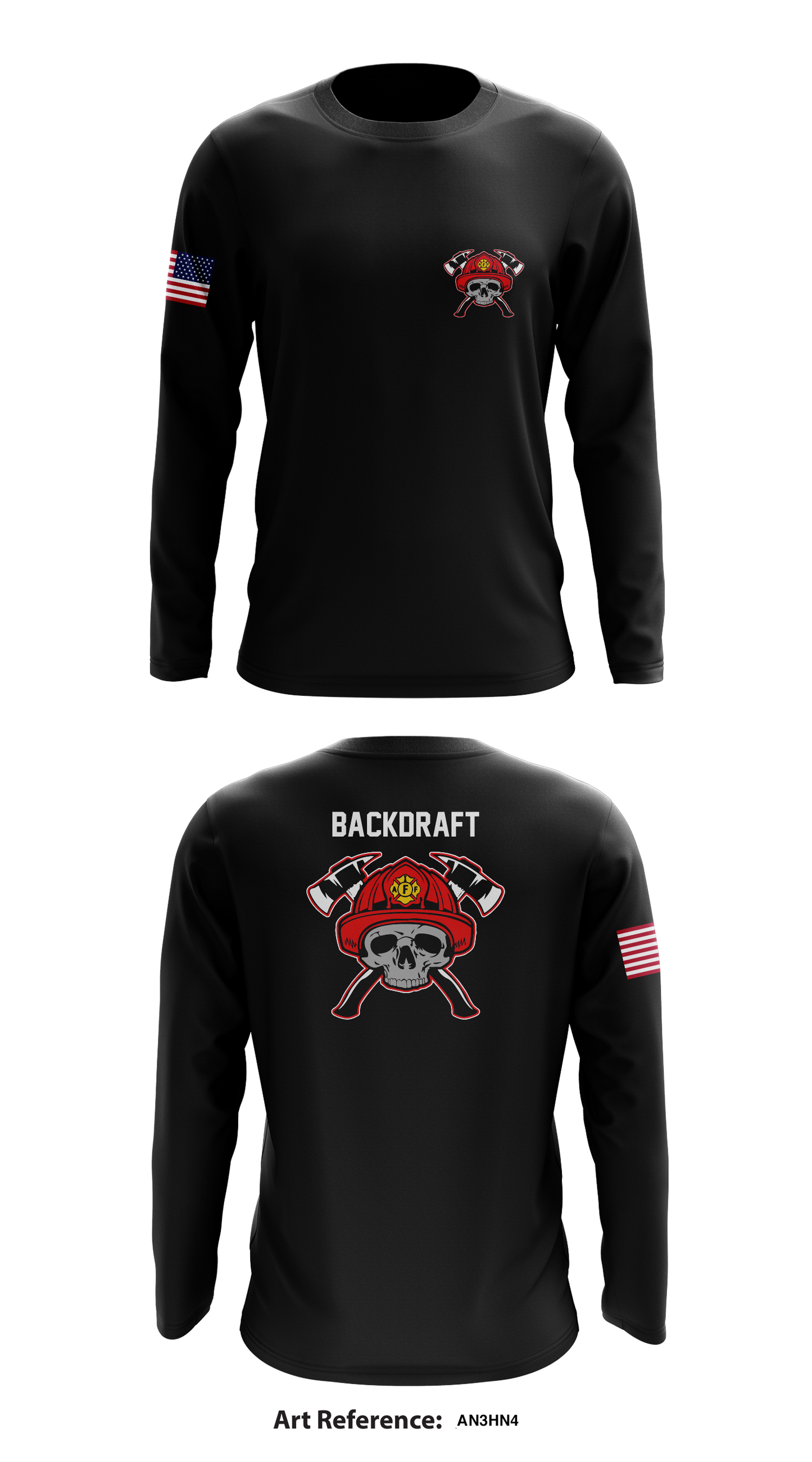 Backdraft Store 1 Core Men's LS Performance Tee - An3hn4