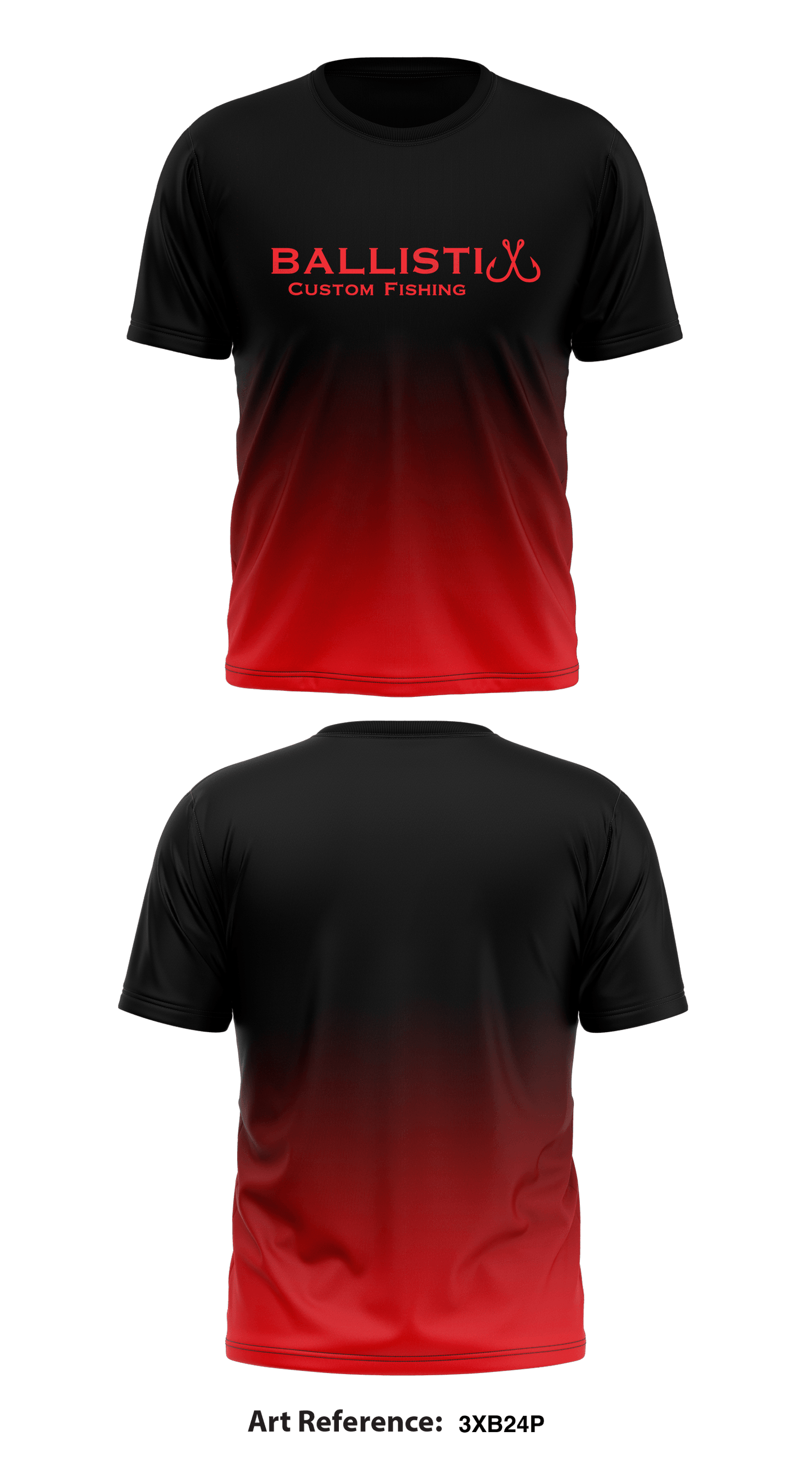 Ballistix Custom Fishing Store 1 Core Men's SS Performance Tee - 3Xb24p
