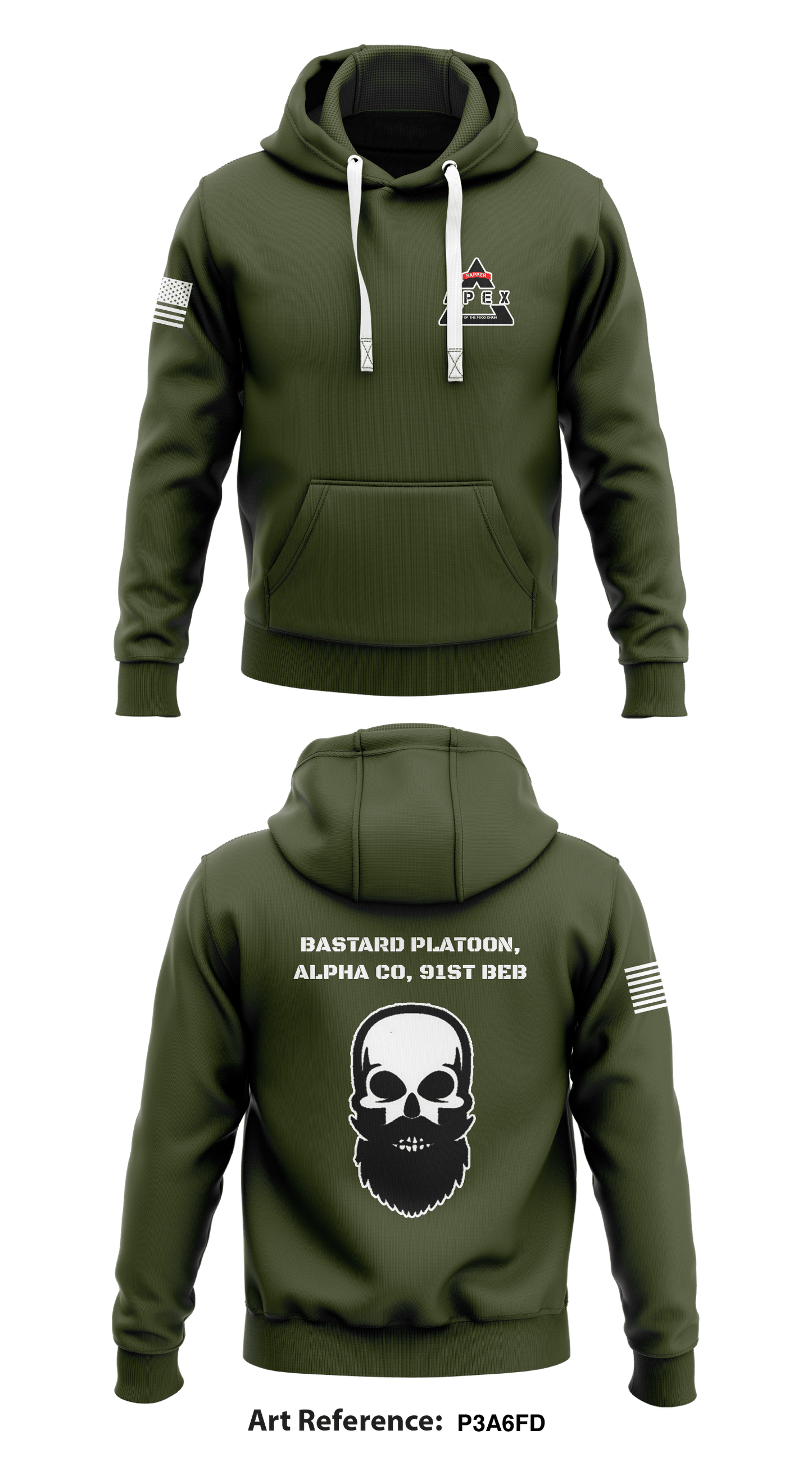 Bastard Platoon, Alpha Co, 91st BEB Store 1 Core Men's Hooded Performance Sweatshirt - P3A6fD