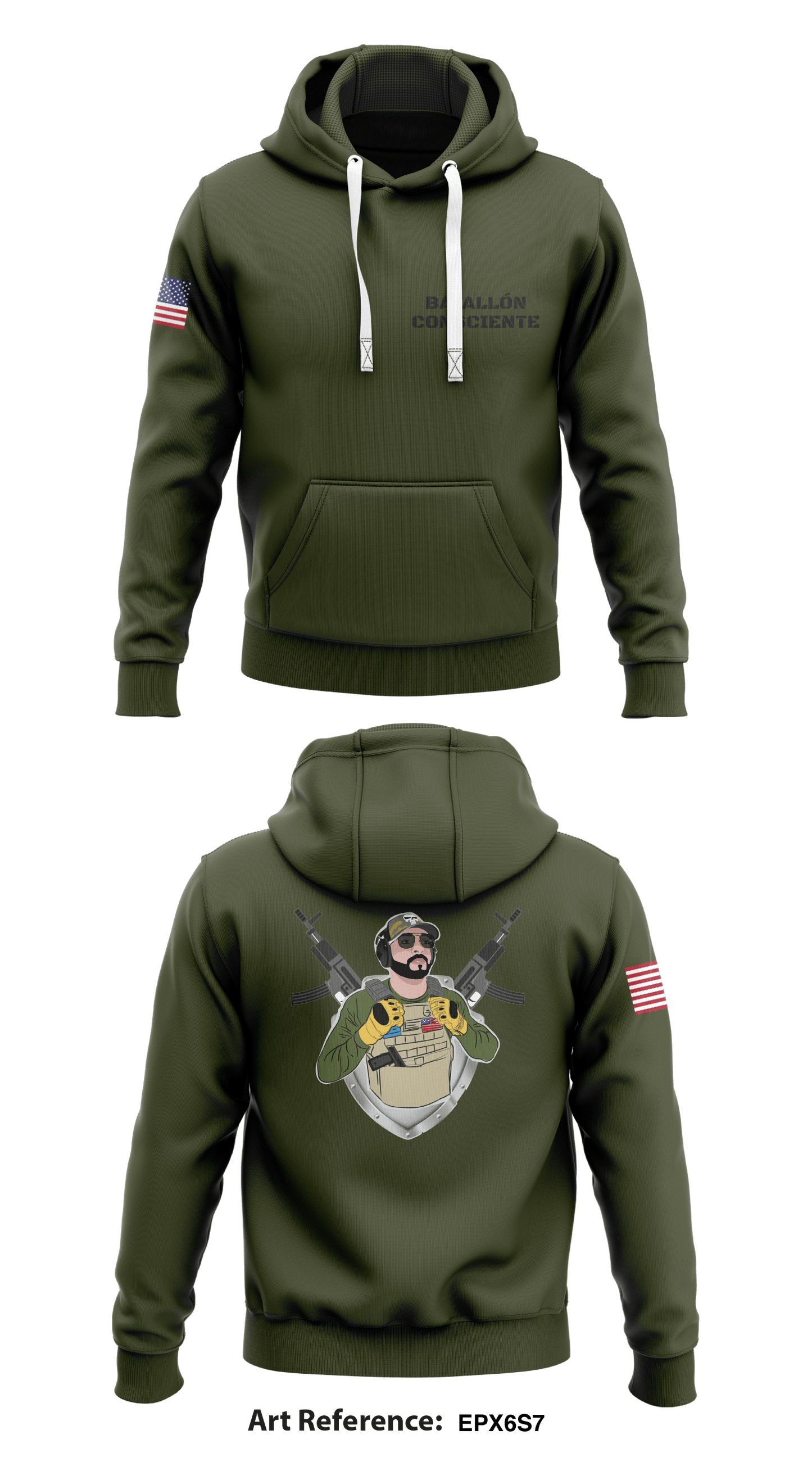 Batallón Consciente Store 1 Core Men's Hooded Performance Sweatshirt - ePx6S7