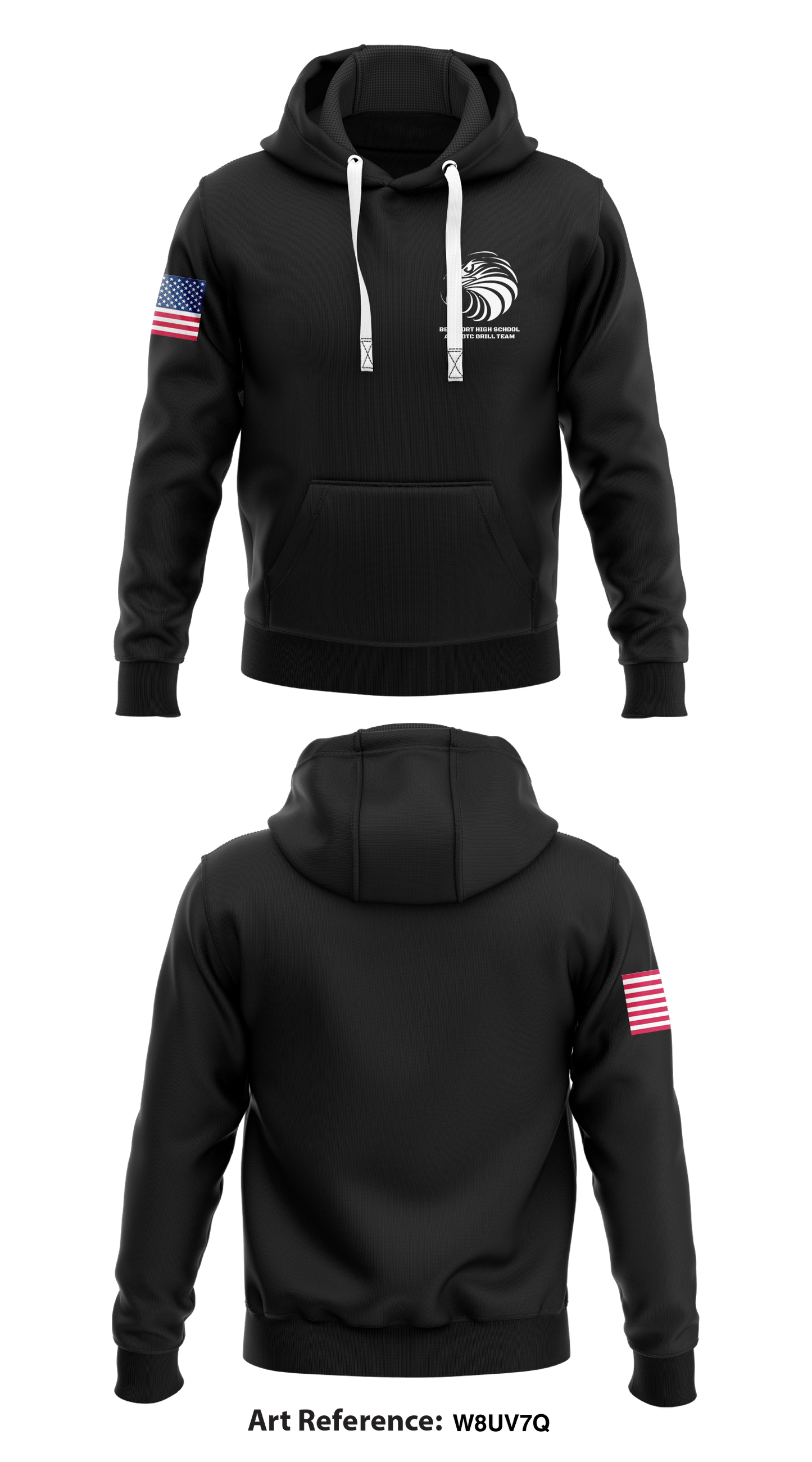 Beaufort High School AFJROTC Drill Team Core Men's Hooded Performance Sweatshirt - w8UV7q
