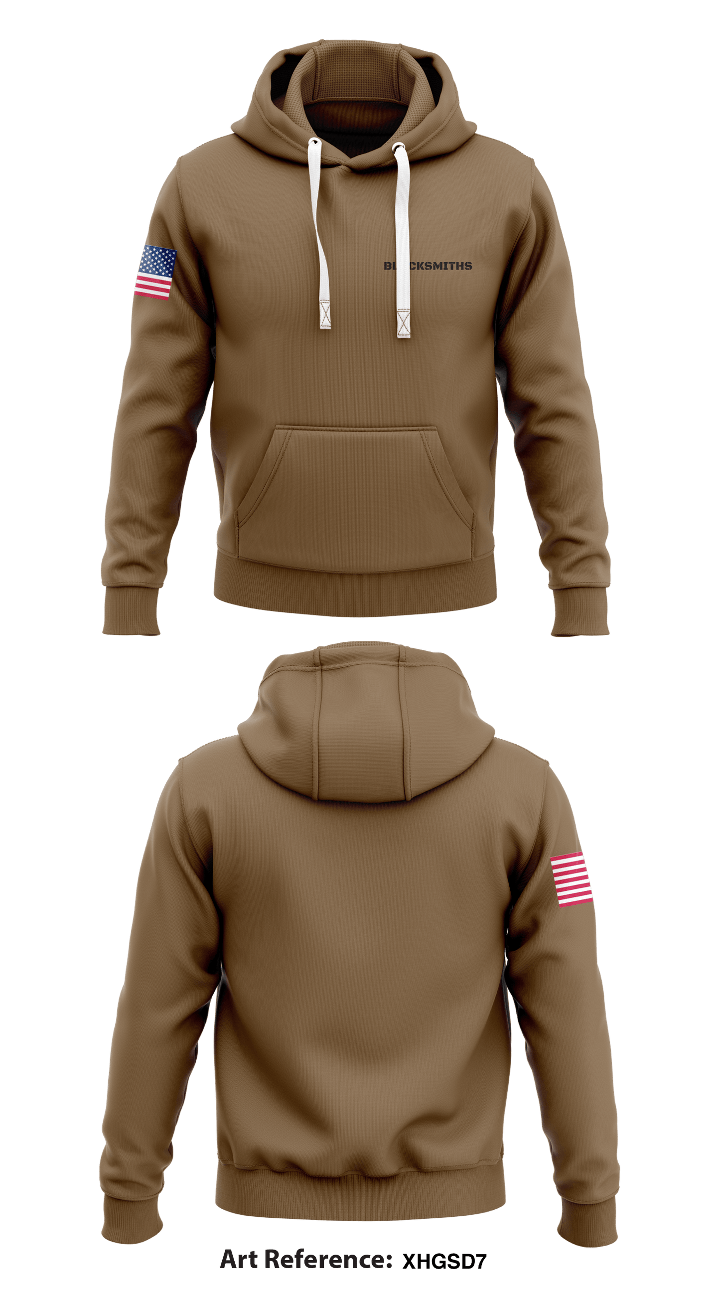 Blacksmiths Core Men's Hooded Performance Sweatshirt - XhGsD7