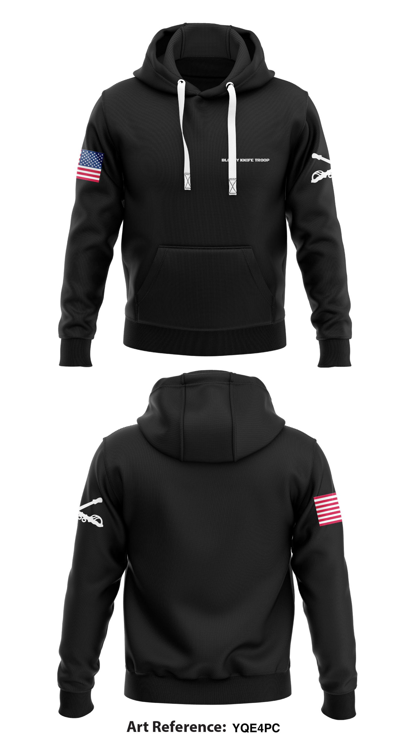 Bloody Knife Troop Core Men's Hooded Performance Sweatshirt - YQe4pC