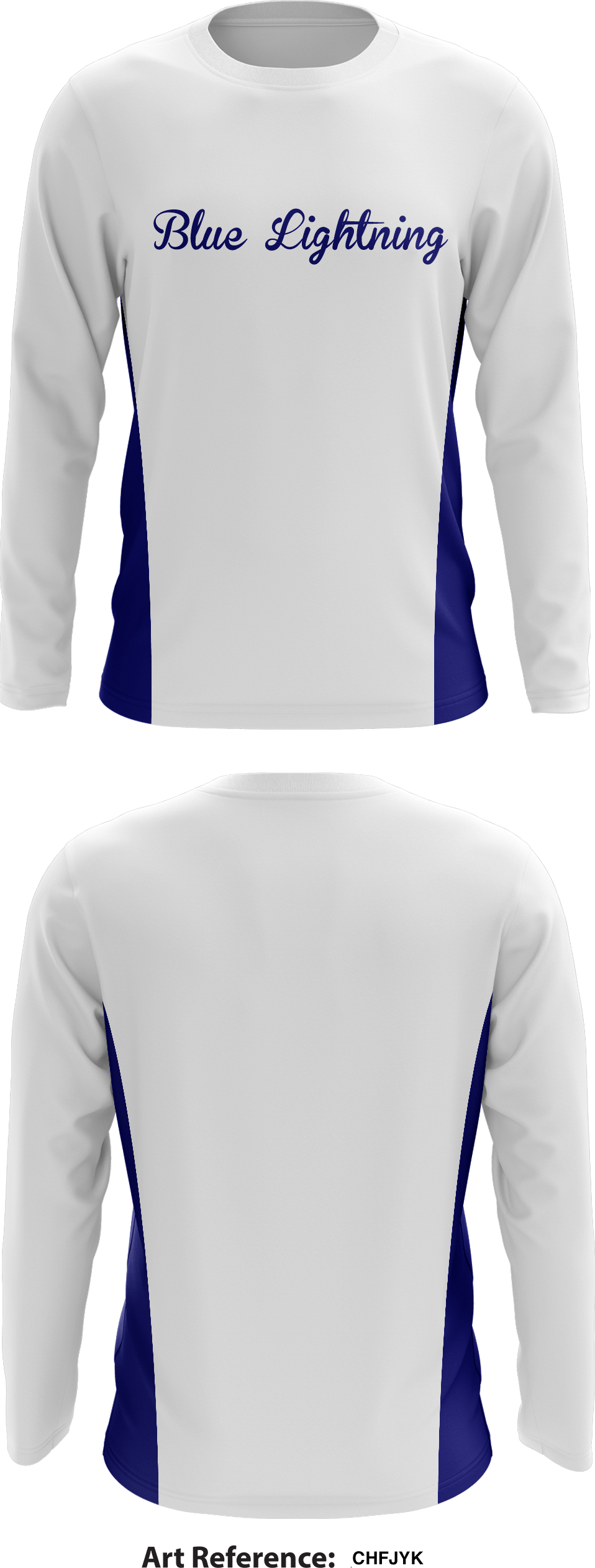 Blue Lightning Store 1 Core Men's LS Performance Tee - chfJYk