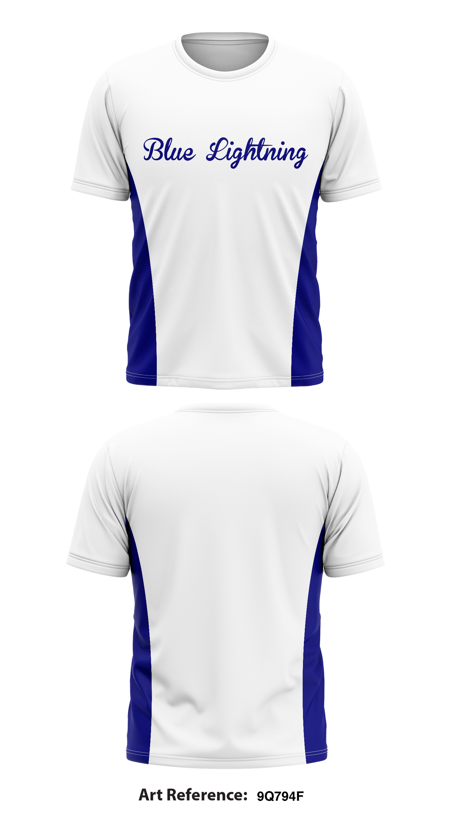 Blue Lightning Store 1 Core Men's SS Performance Tee - 9Q794f