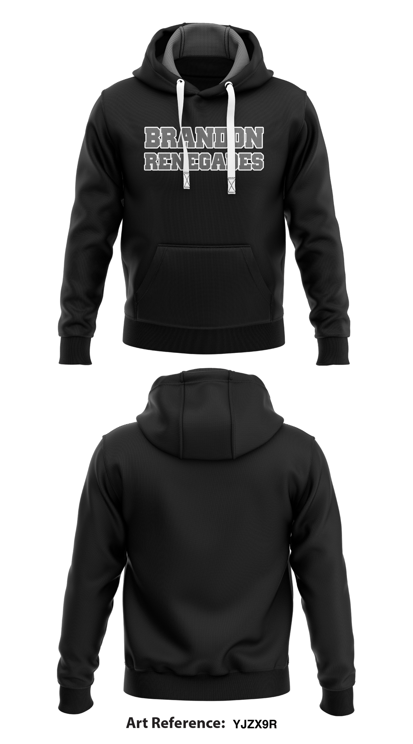 Brandon Renegades Store 1 Core Men's Hooded Performance Sweatshirt - yJzx9r