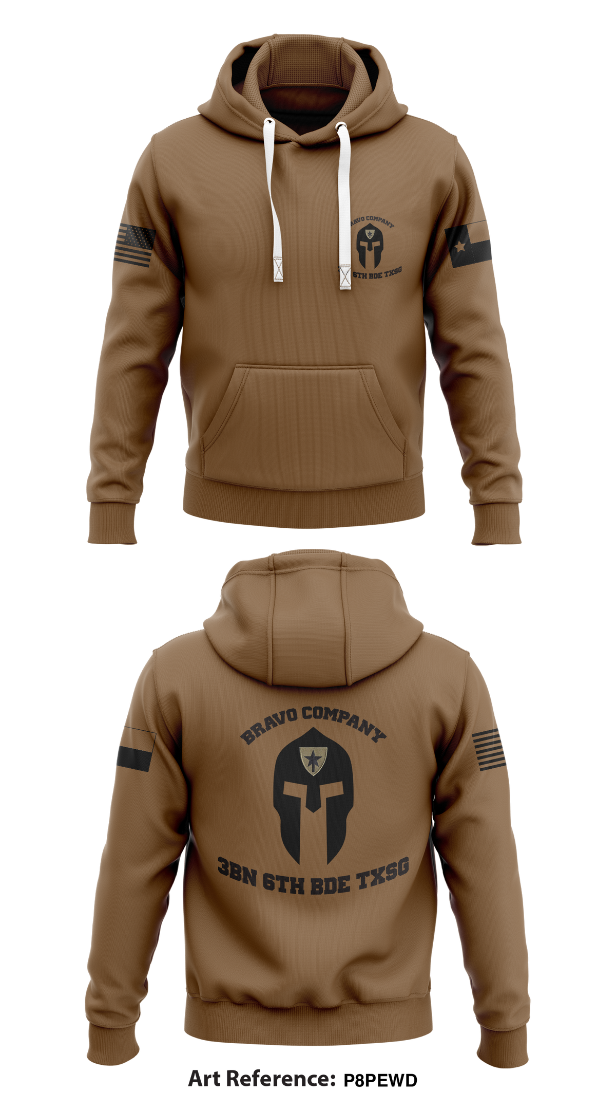 Bravo Company 3BN 6th BDE TXSG Store 1 Core Men's Hooded Performance Sweatshirt - p8PEwd